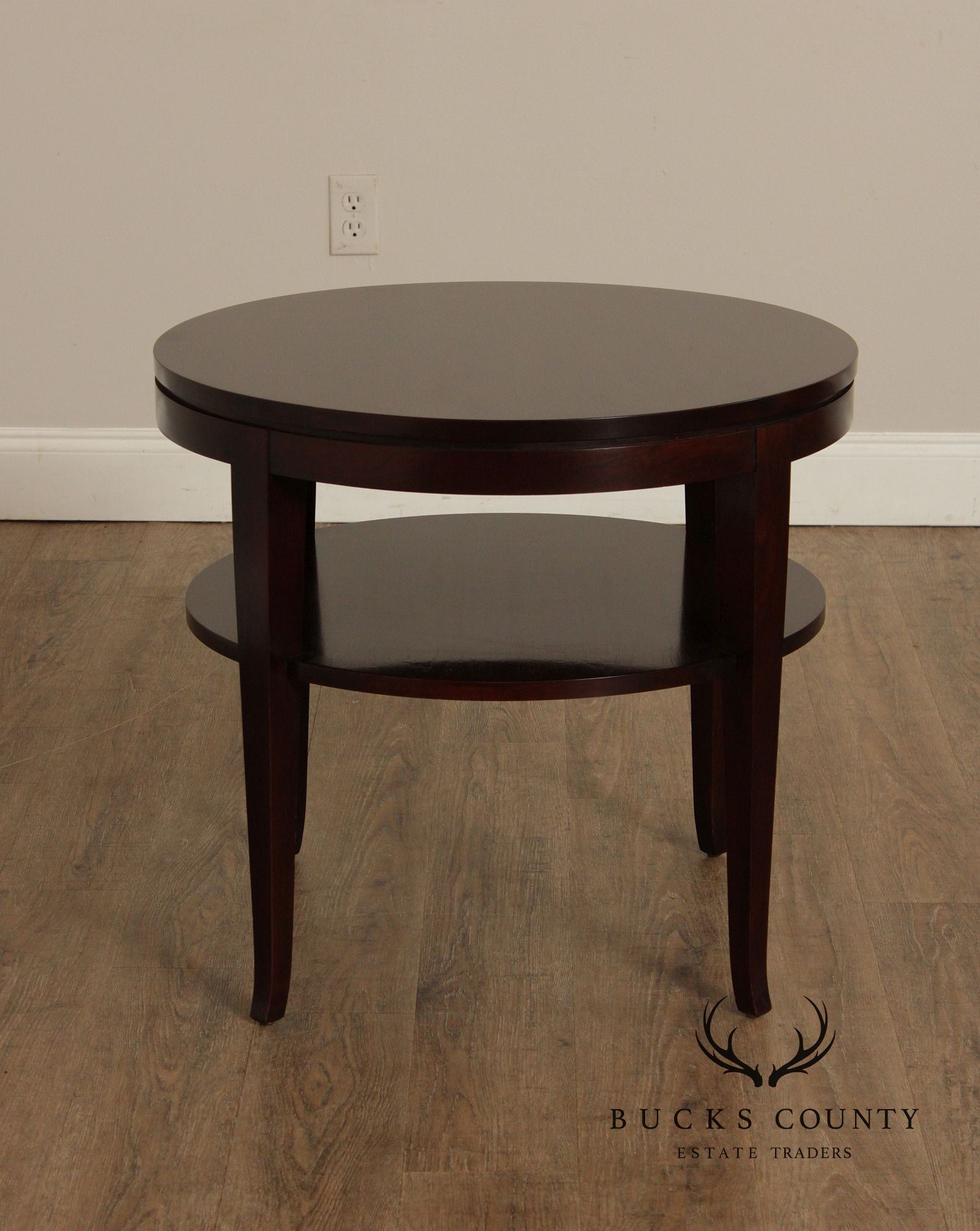 Stickley Metropolitan Collection Round Cherry Lamp Table