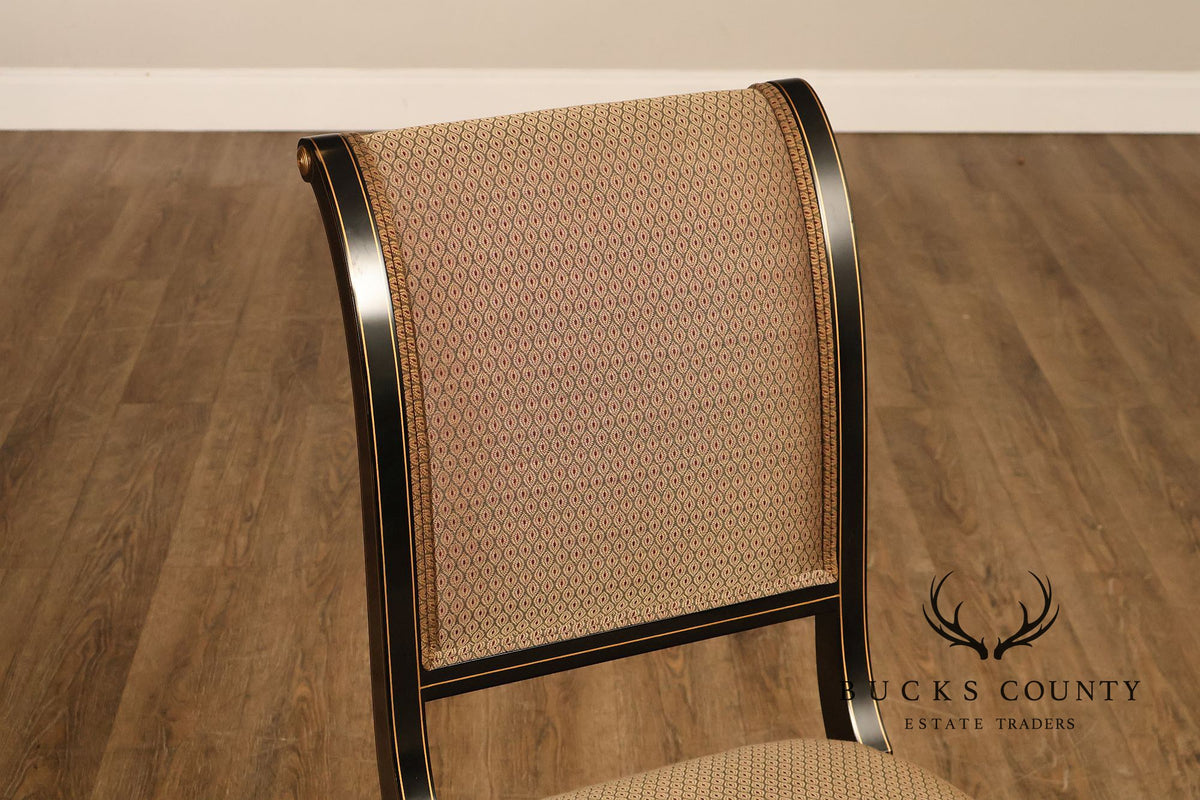 Kindel Mahogany Sleigh Back Side Chair