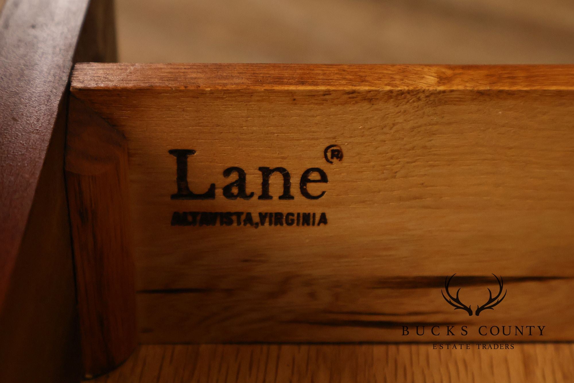 Lane Acclaim Mid Century Modern Walnut Single Drawer Rectangular Coffee Table