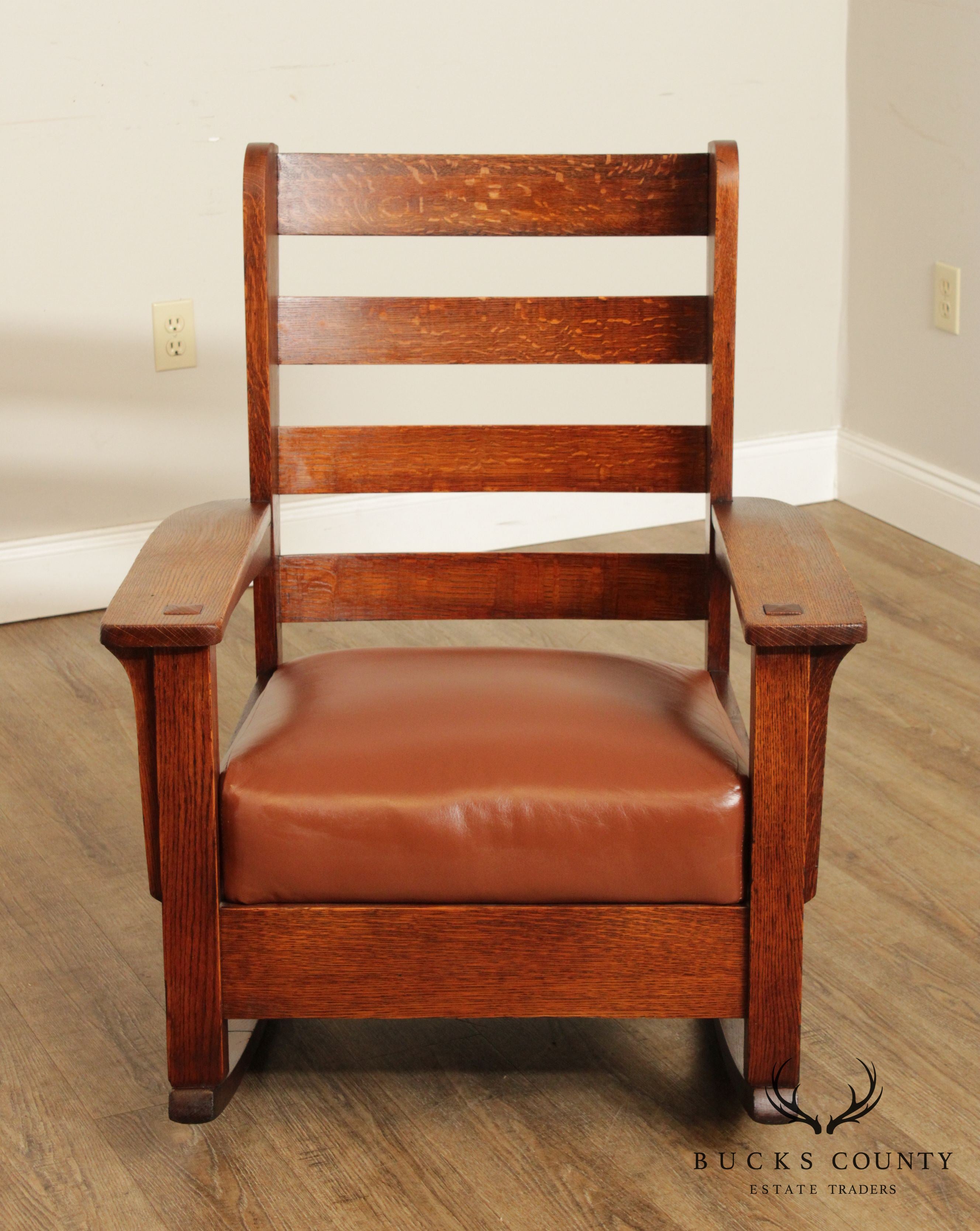 Lifetime Antique Mission Style Tiger Oak Rocker