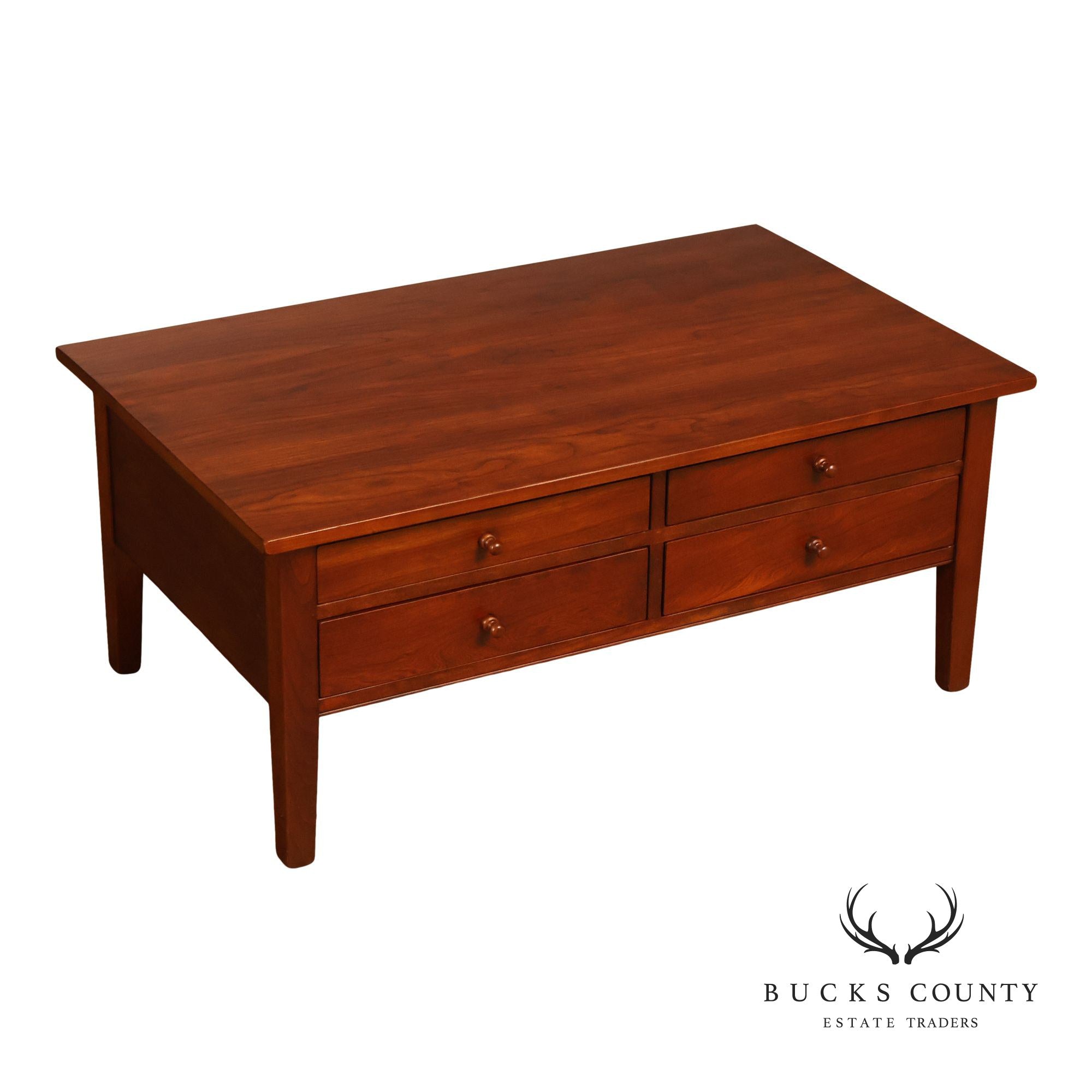 Piper Classics Shaker Style Salem Solid Cherry Coffee Table