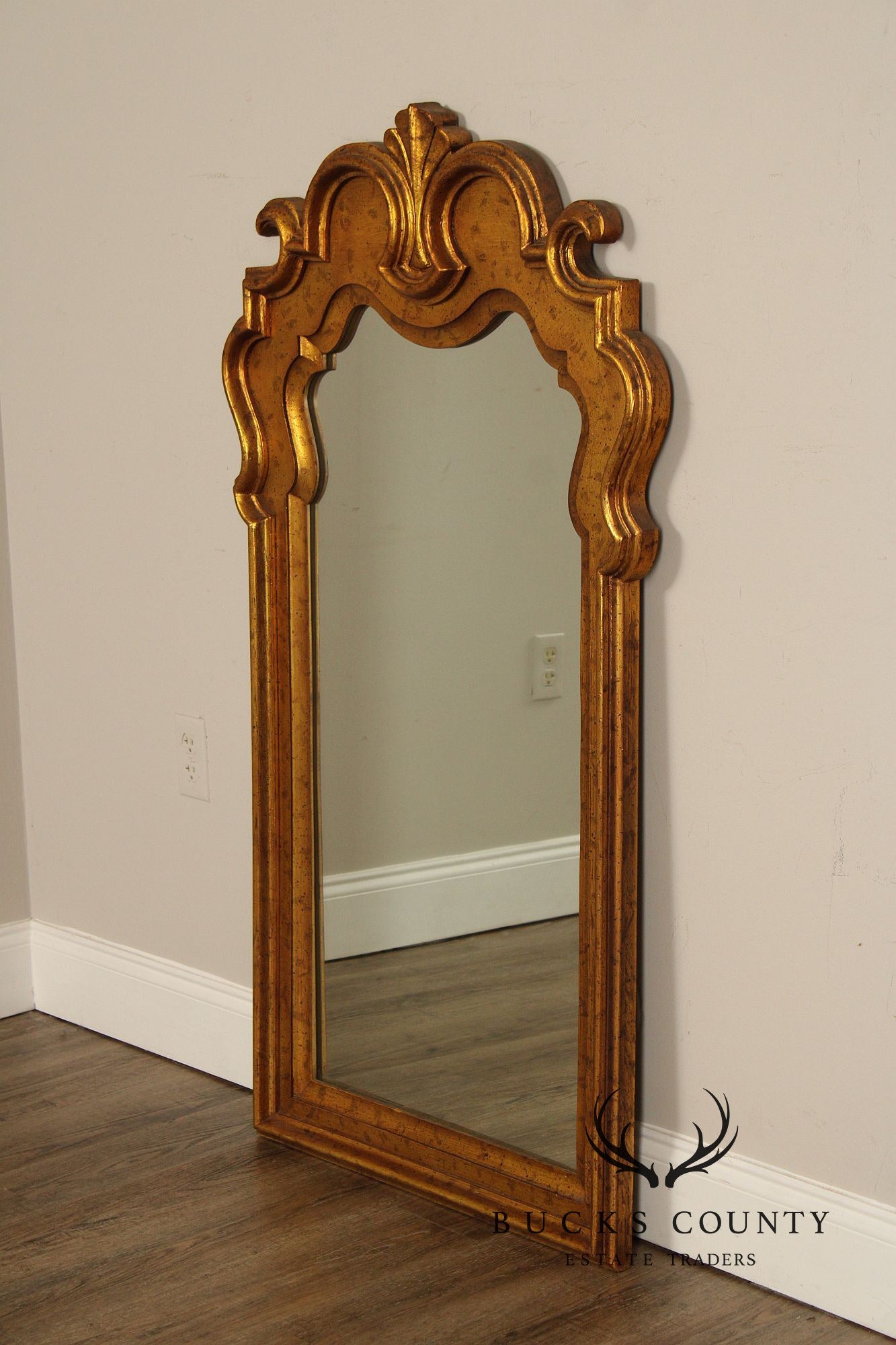 Carolina Mirror Co. Hollywood Regency Gilt Wall Mirror