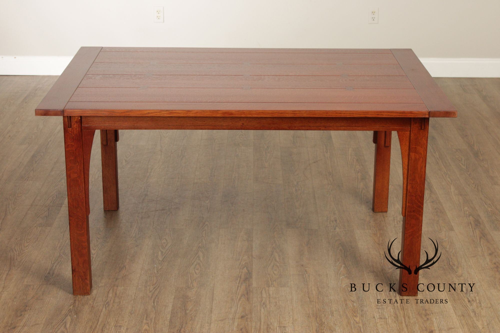 Stickley Mission Collection Oak Extendable Dining Table