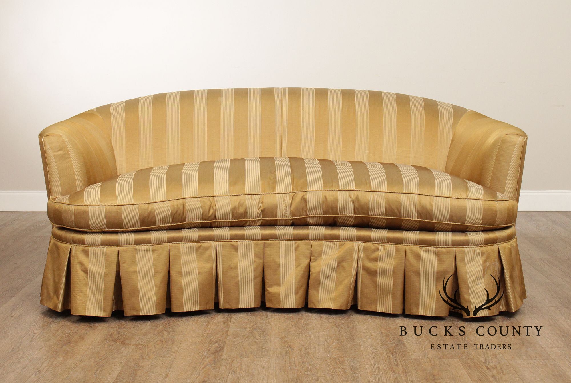 TRS Furniture Inc. Custom Upholstered Curved Back Sofa
