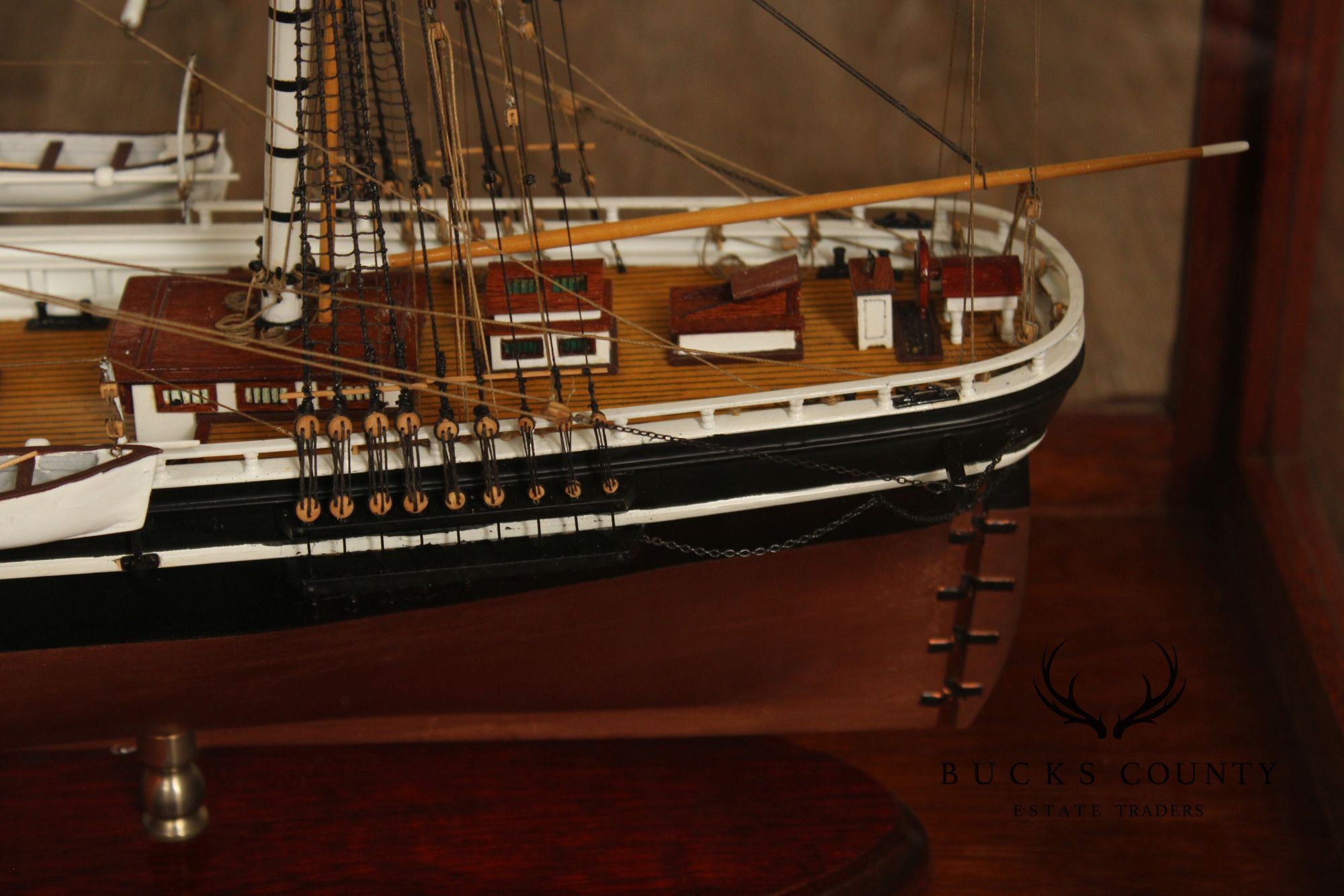 Model Ship 'Sovereign of the Seas' In Display Case