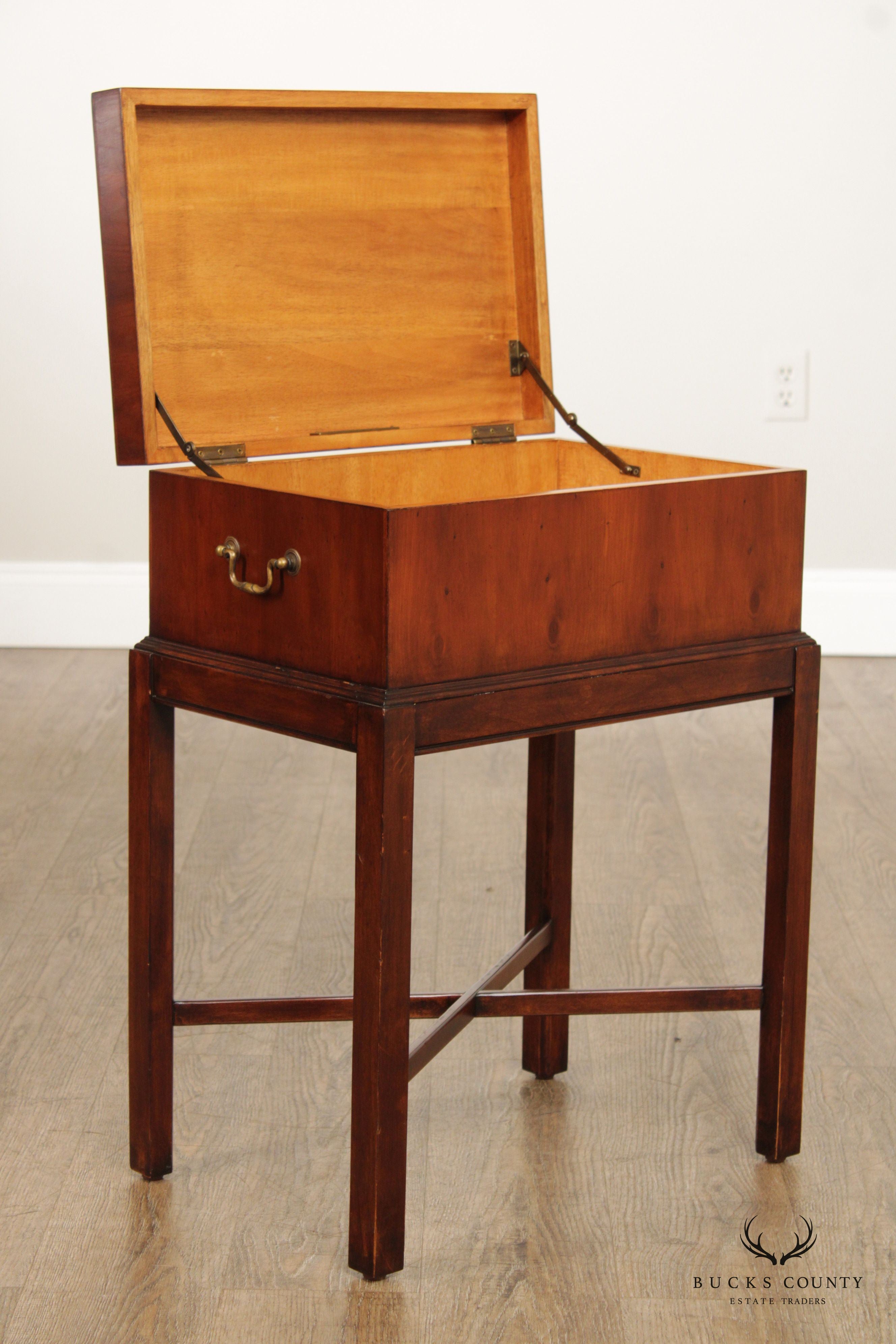 Ethan Allen Chippendale Style Box on Stand