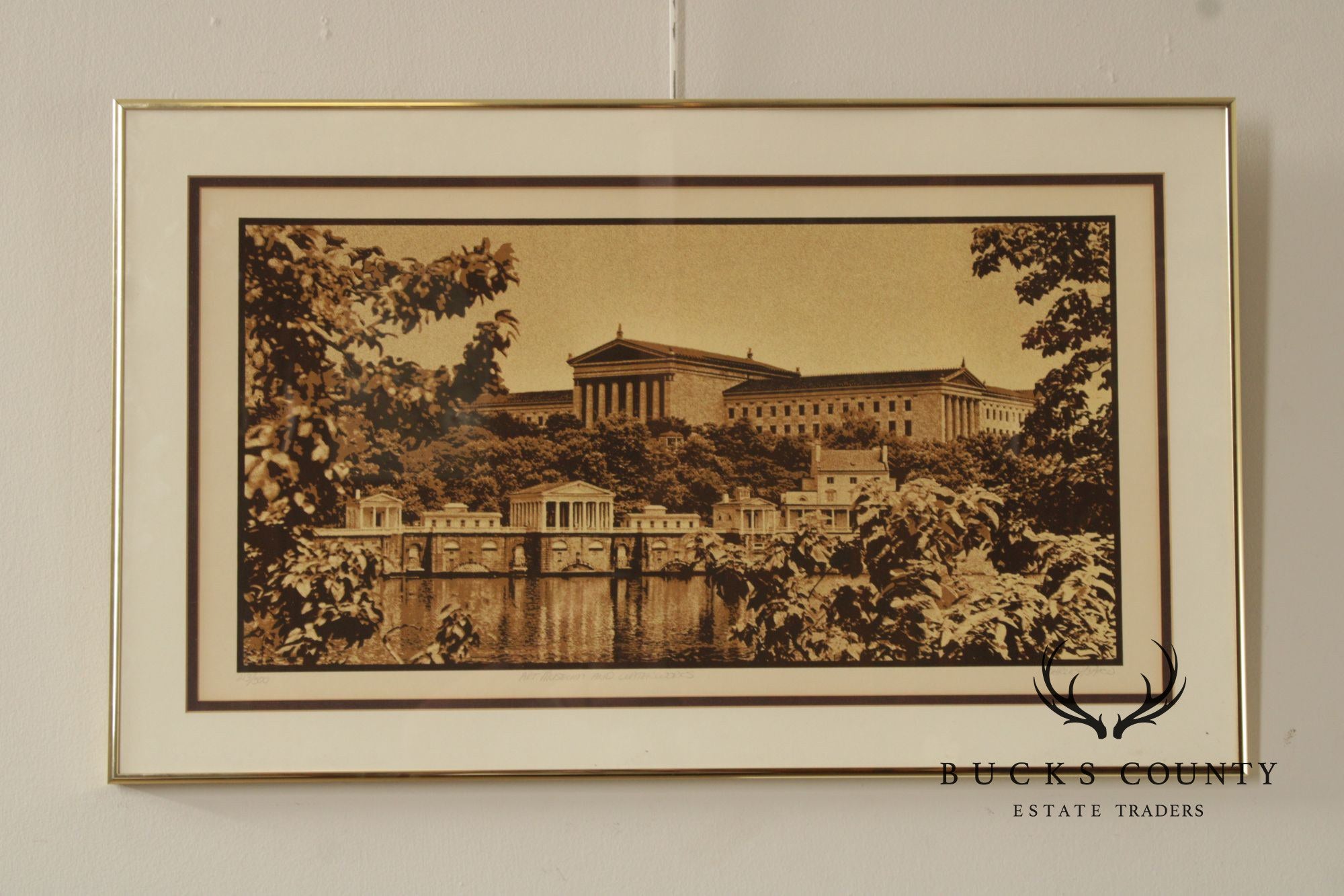 Robert Ehrlich and Linda Sacco 'Art Museum and Waterworks' Print