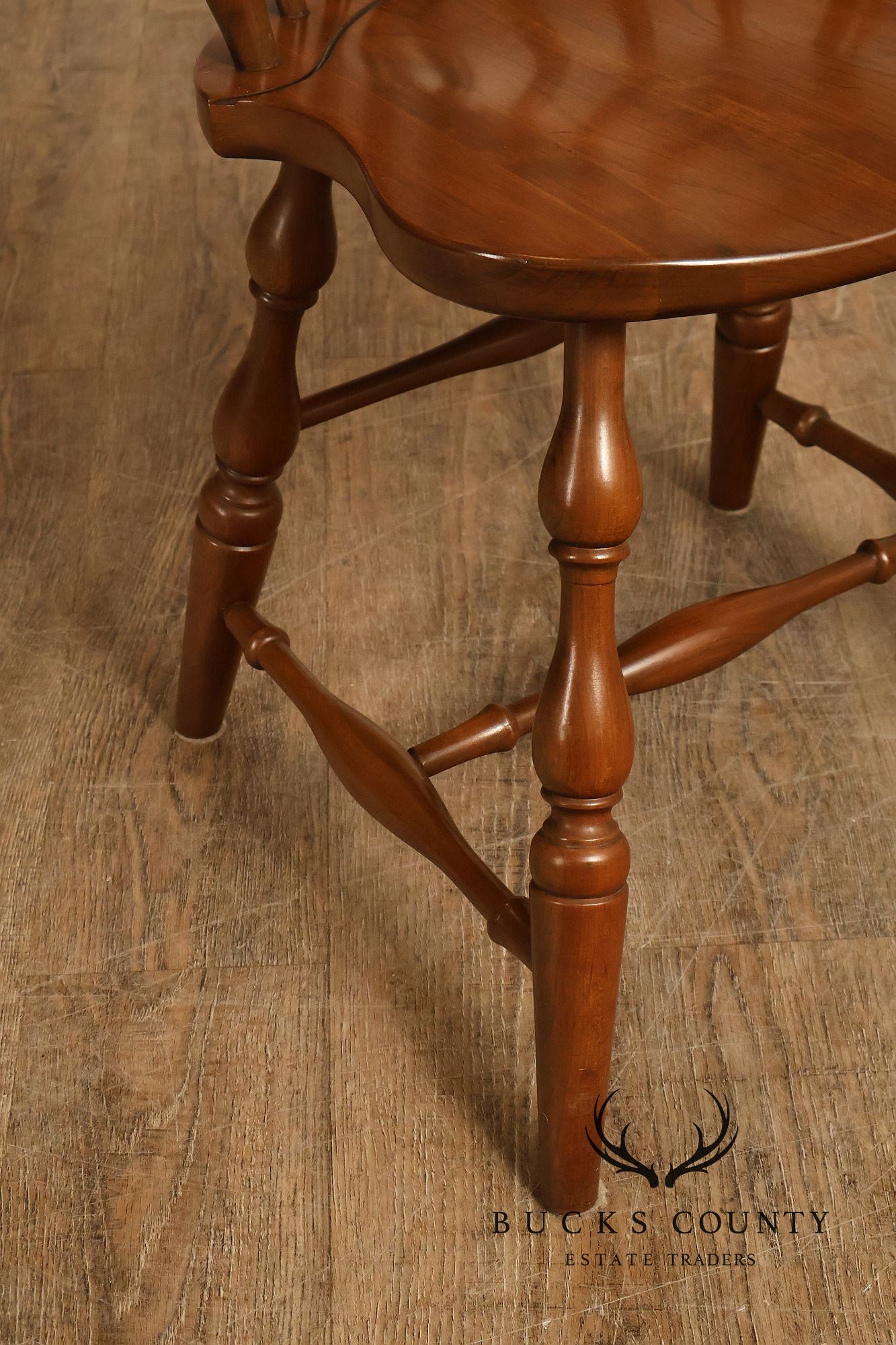 Pennsylvania House Vintage Set of Three Cherry Windsor Chairs