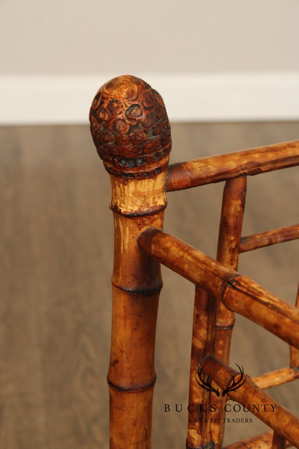 Antique Victorian Bamboo Corner Chair