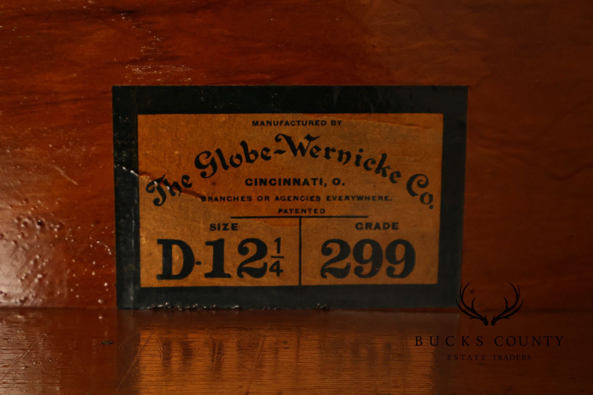 Globe Wernicke Antique Oak Four-Section Barrister Bookcase