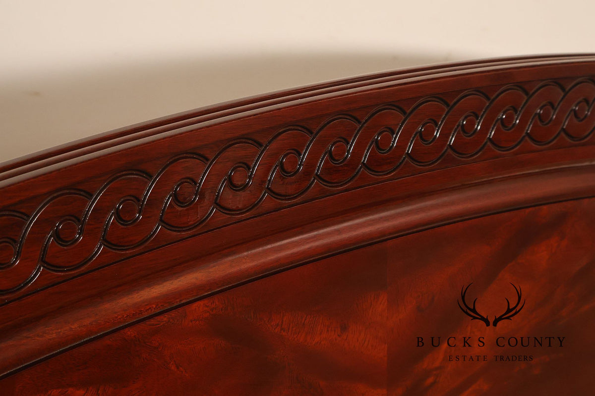 Henkel Harris Mahogany Low-Post Queen Bed