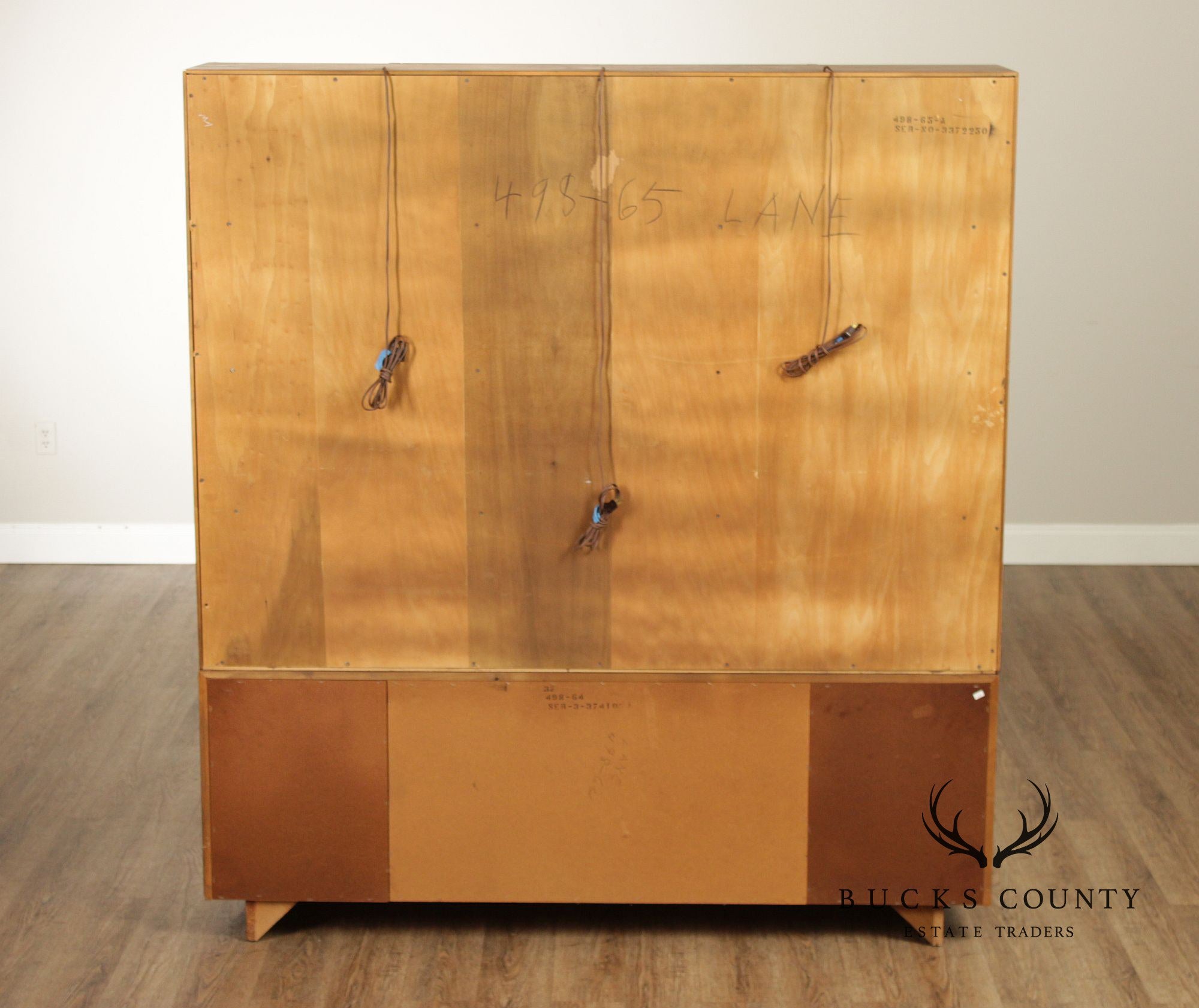 Lane 'Pueblo' Brutalist Oak China Cabinet