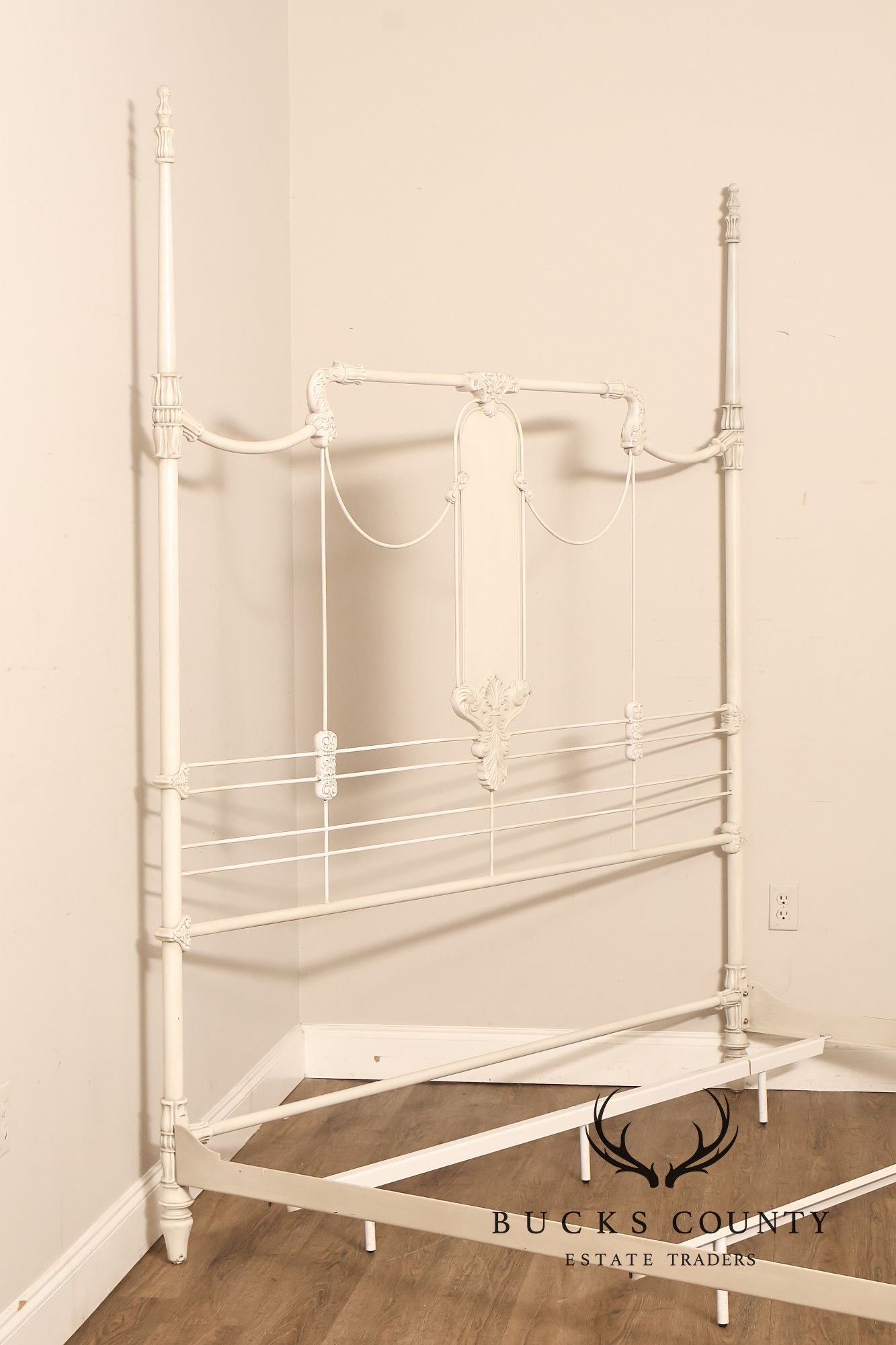 Frontgate Jardin Collection King Size Metal Canopy Bed