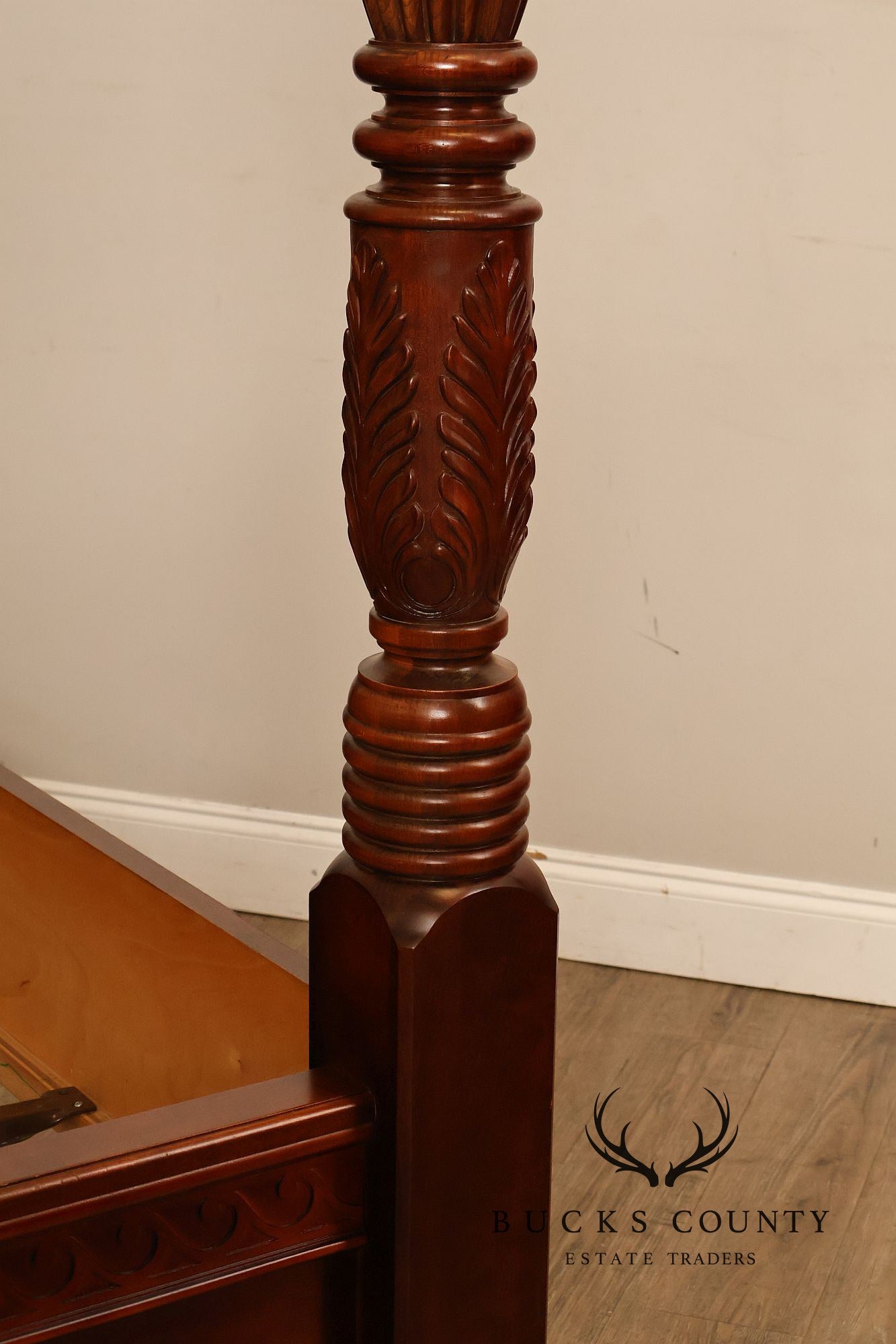 Pennsylvania House Carved Cherry King Poster Bed