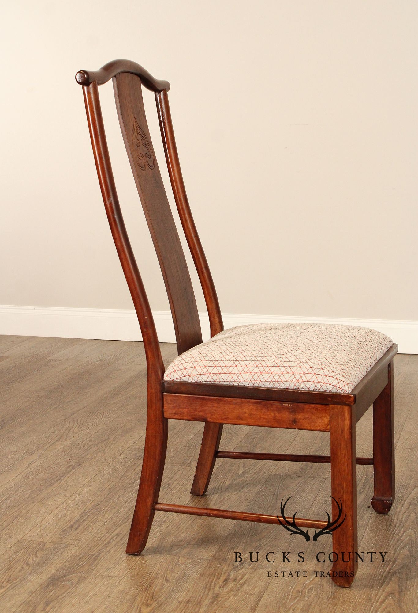 Bernhardt Chinese Style Set of Four Yoke Back Dining Chairs