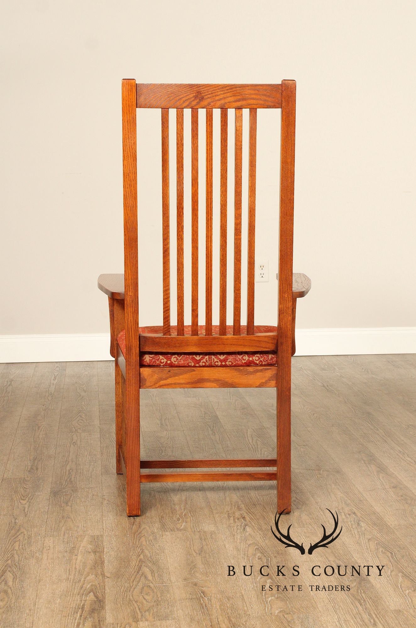 The Michaels Company Mission Style Set Of Six Oak Spindle Dining Chairs