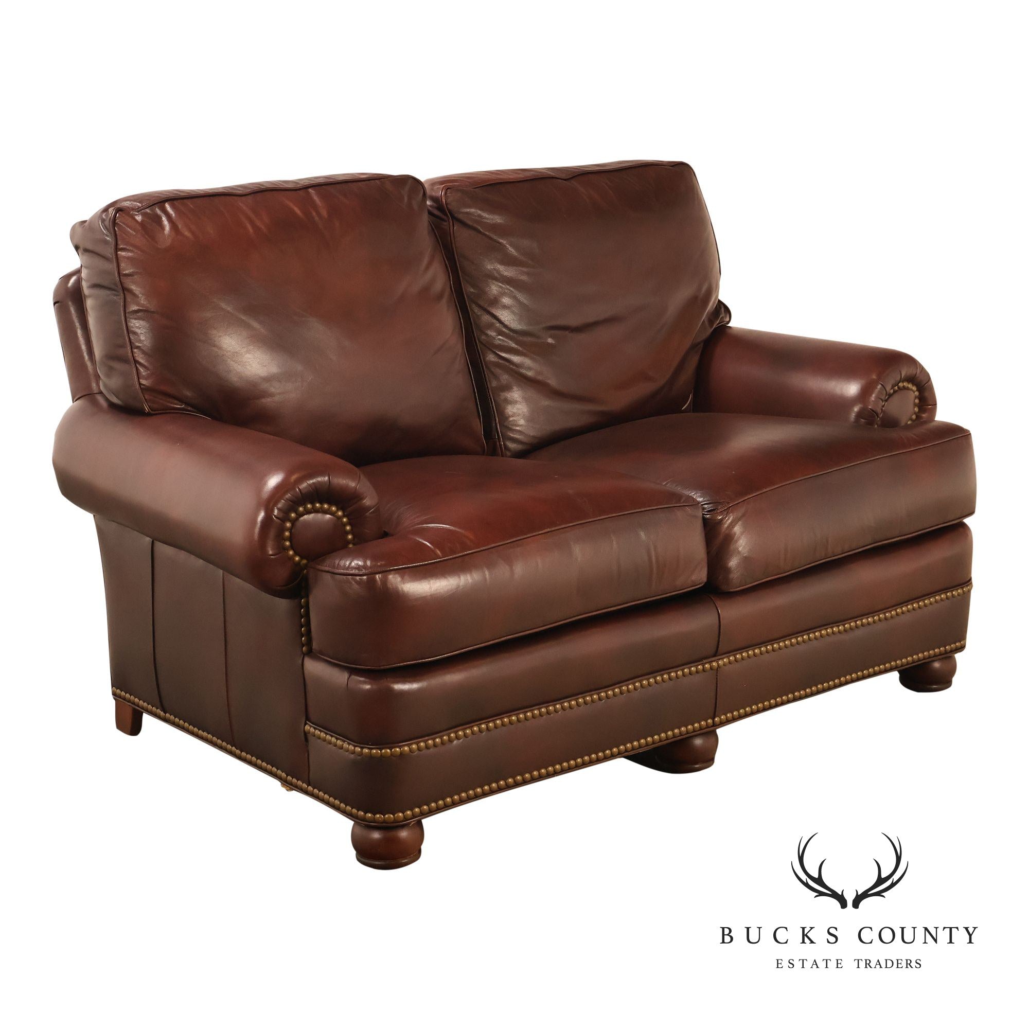 Hancock & Moore Traditional Leather Loveseat