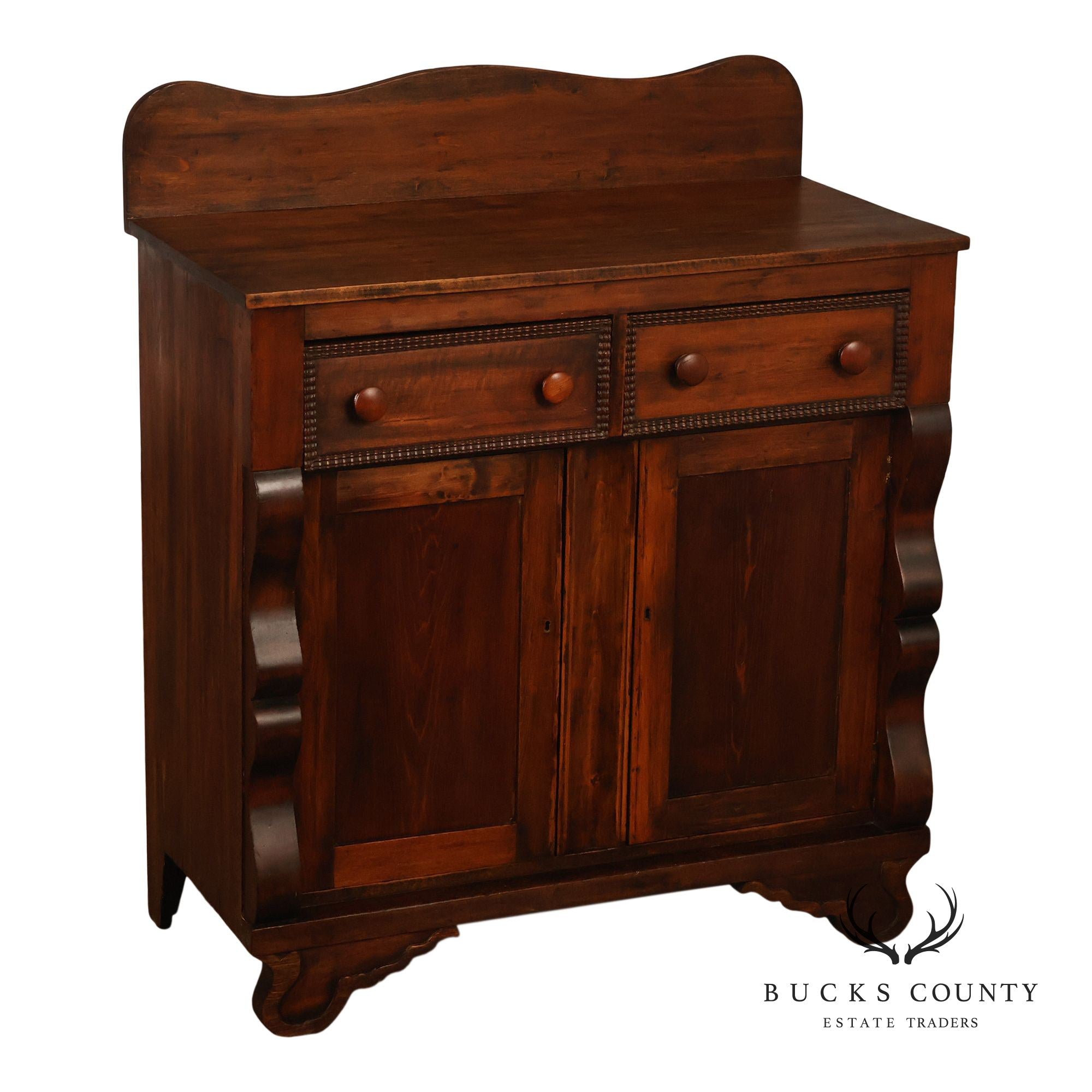 Antique American Empire Softwood Jelly Cupboard