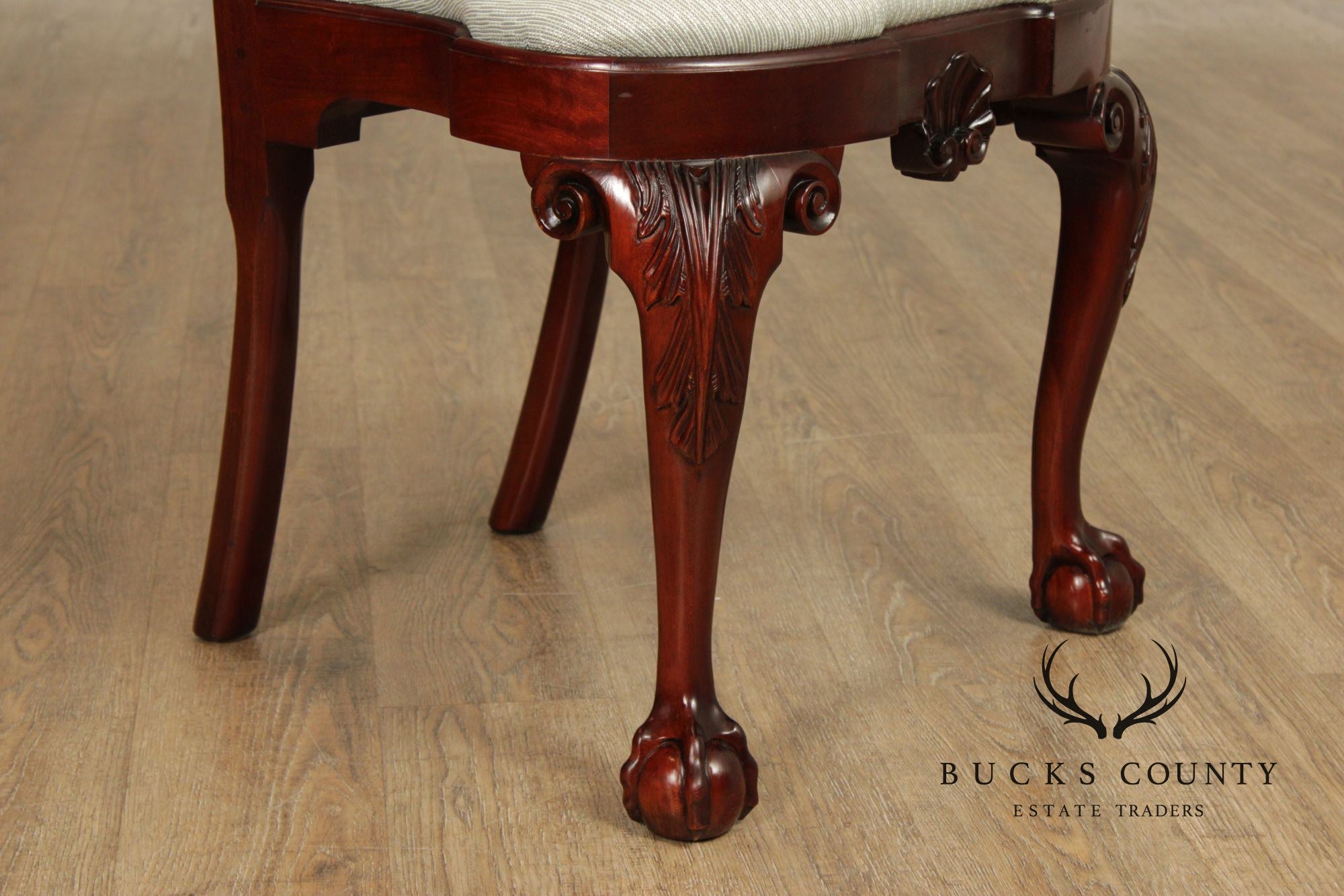 Kindel Winterthur Collection Set of Eight Mahogany Dining Chairs