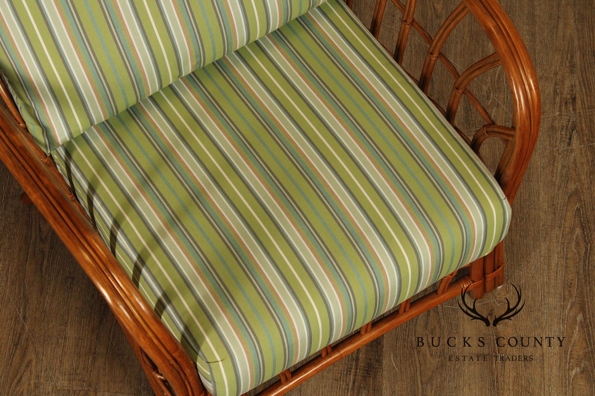 South Sea Rattan 'New Kauai' Lounge Chair with Ottoman