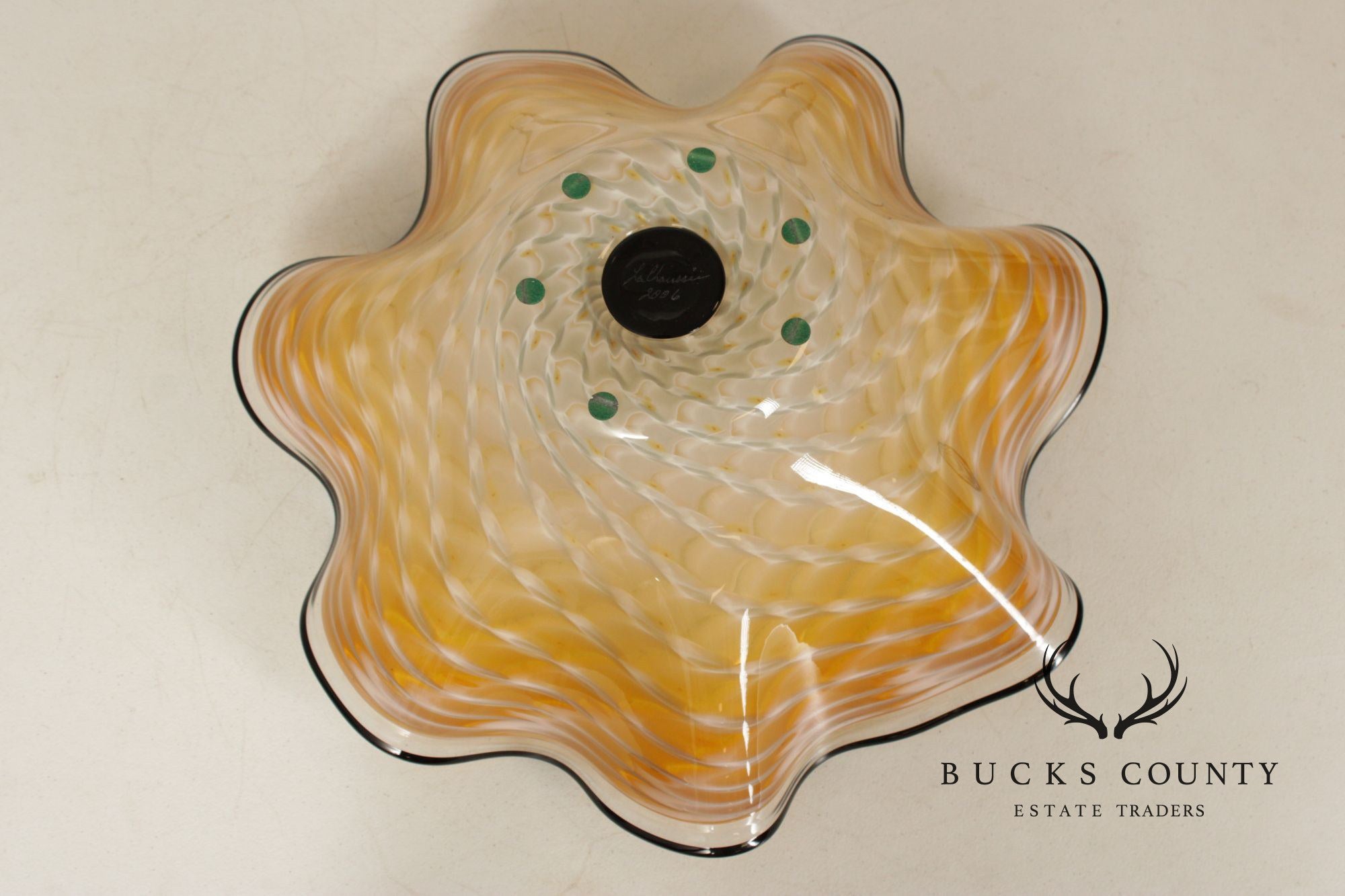 La Chaussee Contemporary Art Glass Bowl