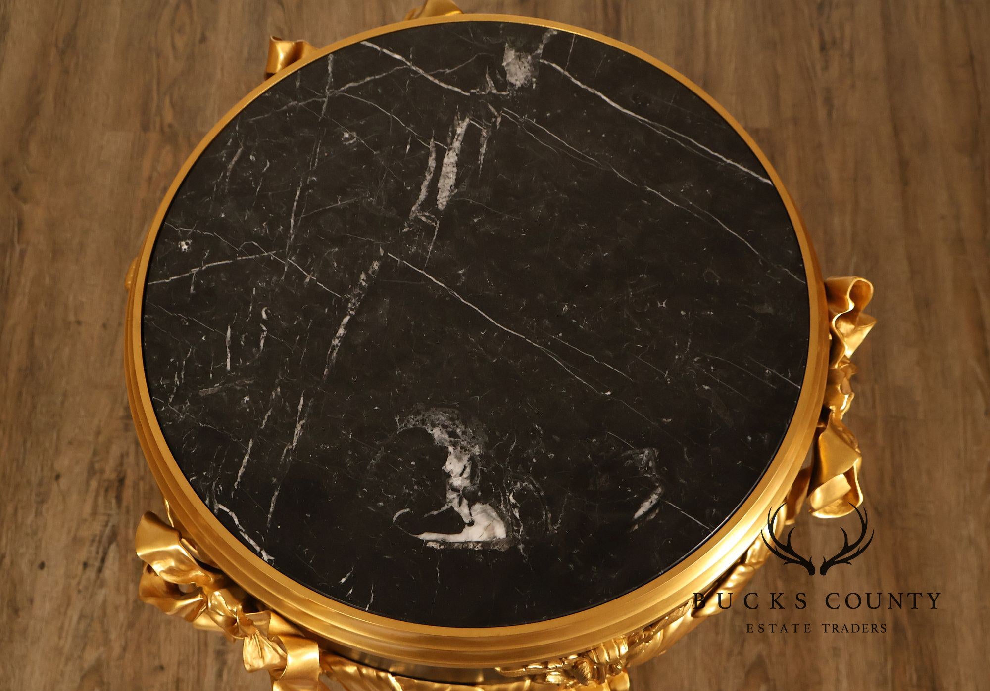 Fine Quality Bronze And Marble Louis XVI Style Gueridon Table