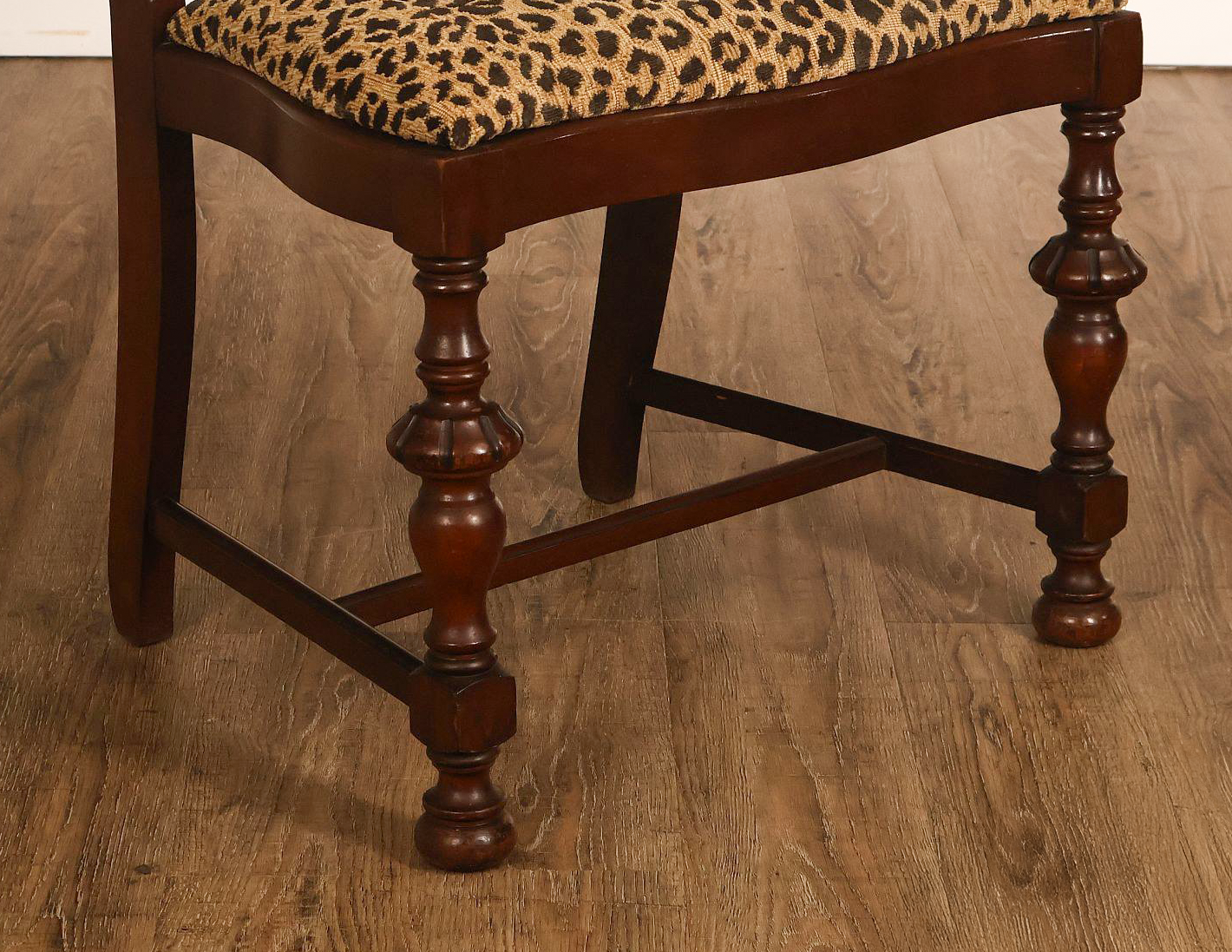 1930's Vintage Walnut Vanity Bench