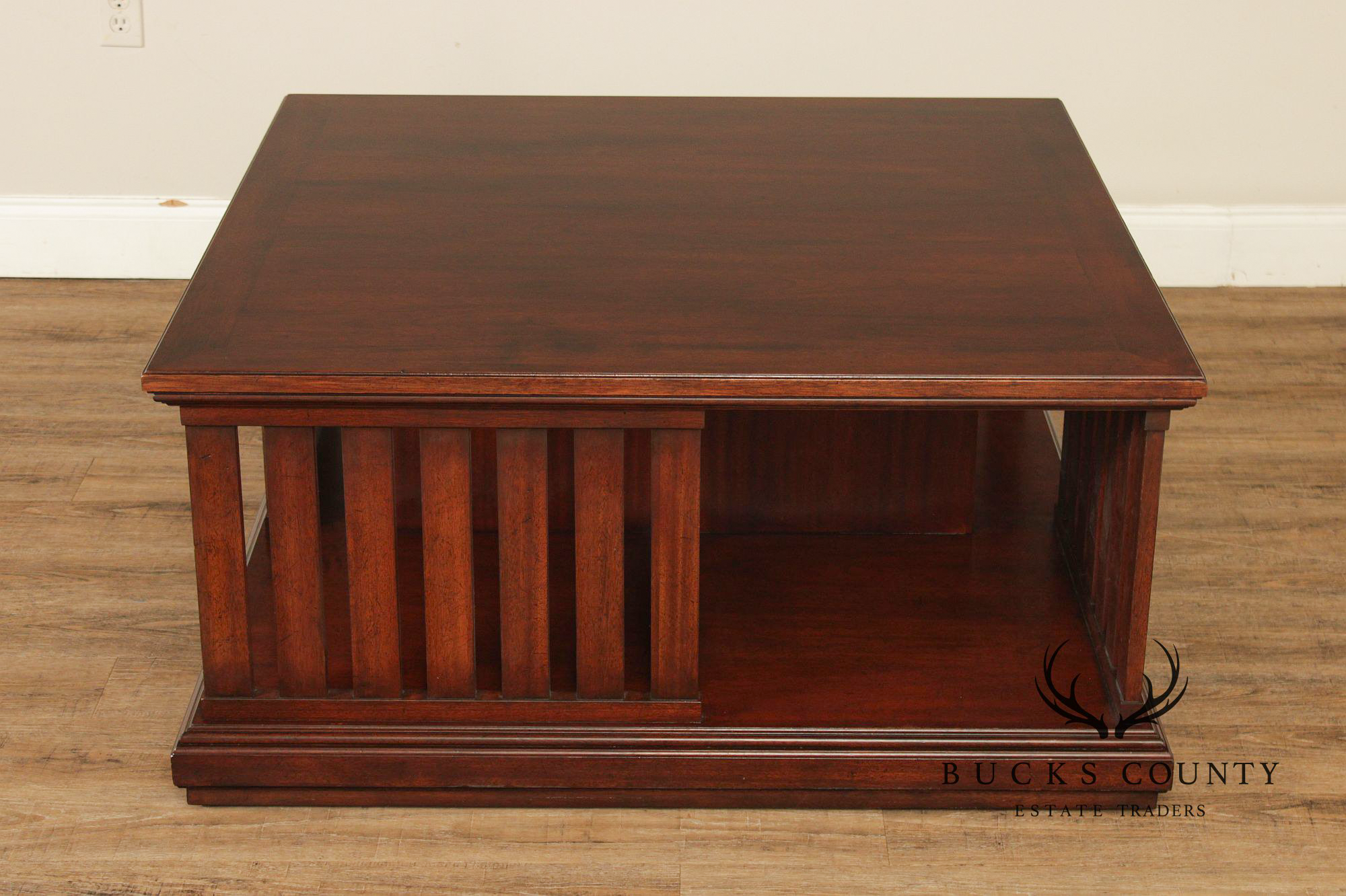 Ralph Lauren 42 Inch Square Mahogany Coffee Table