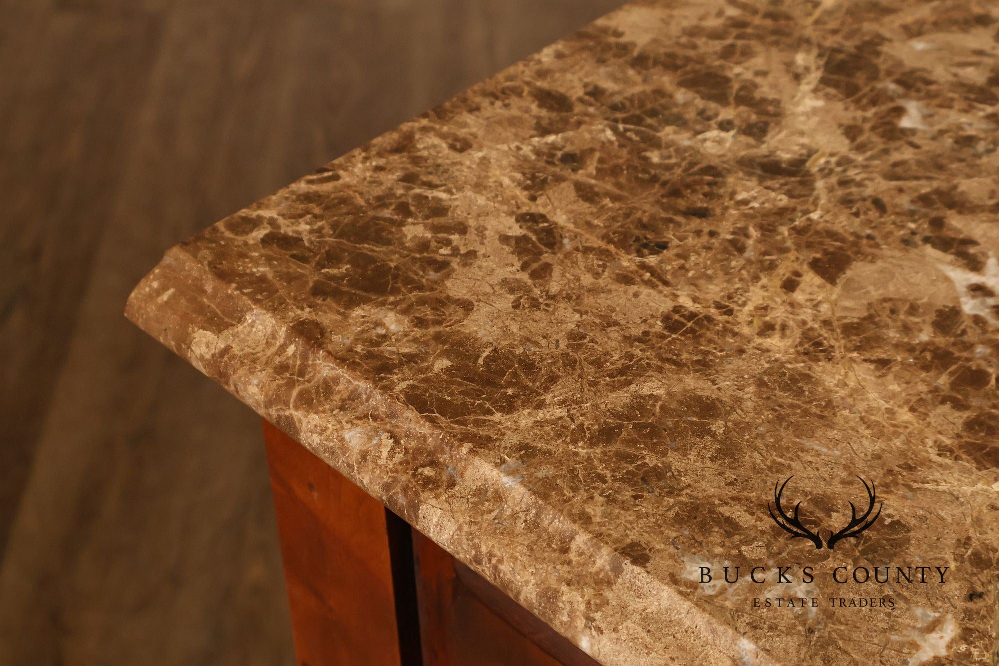 Century Furniture French Provincial Style Marble Top Chest