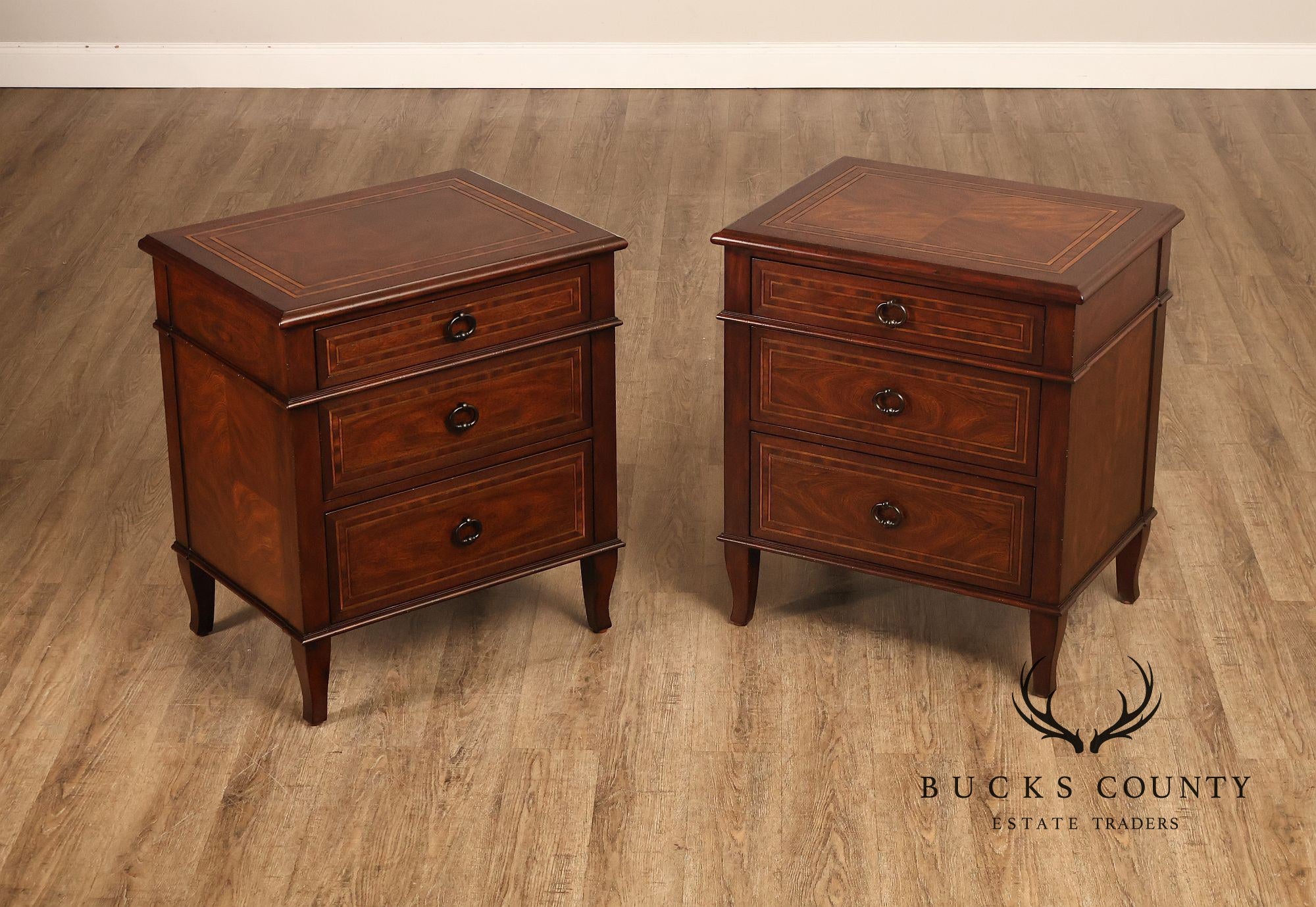 Theodore Alexander Brooksby Pair Of Bedroom Nightstands
