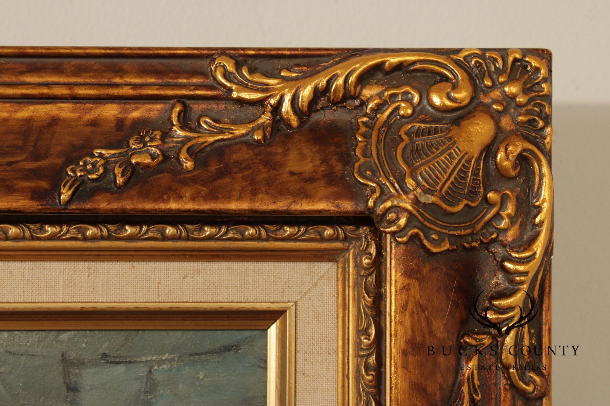 E. Larroque English Genre Painting, 'Hot Toddy'