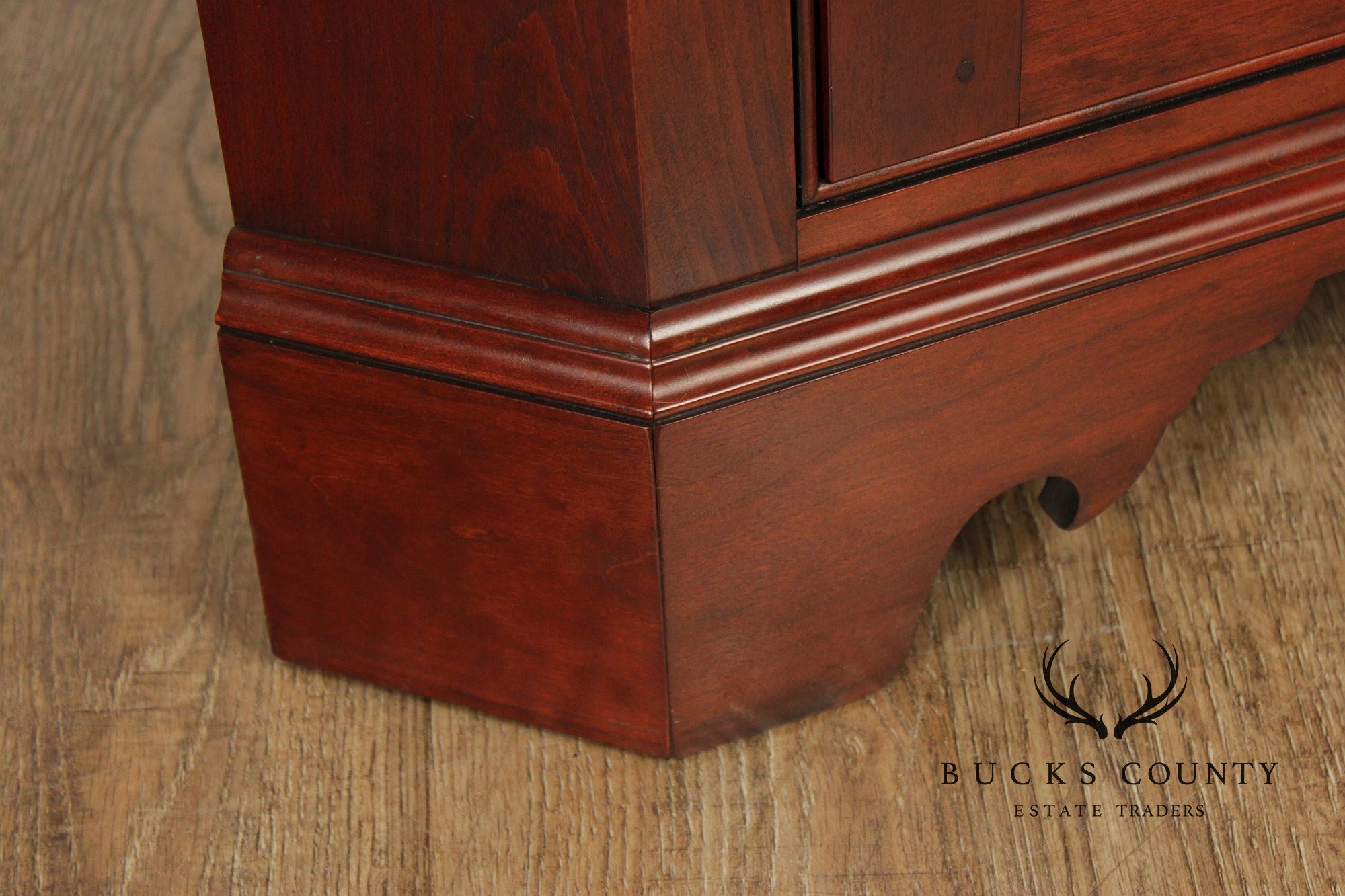 Chippendale Style Benchmade Cherry Corner Cabinet