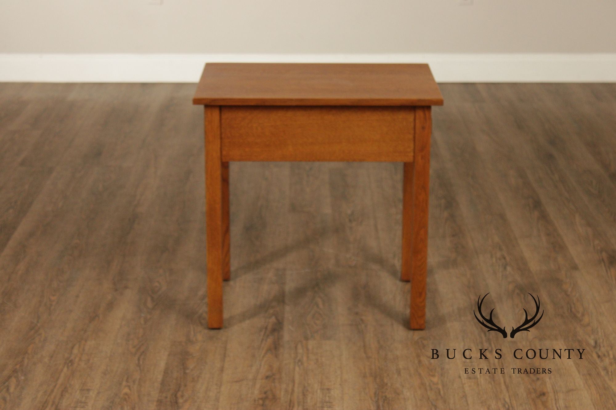 Stickley Mission Collection Oak Single Drawer End Table
