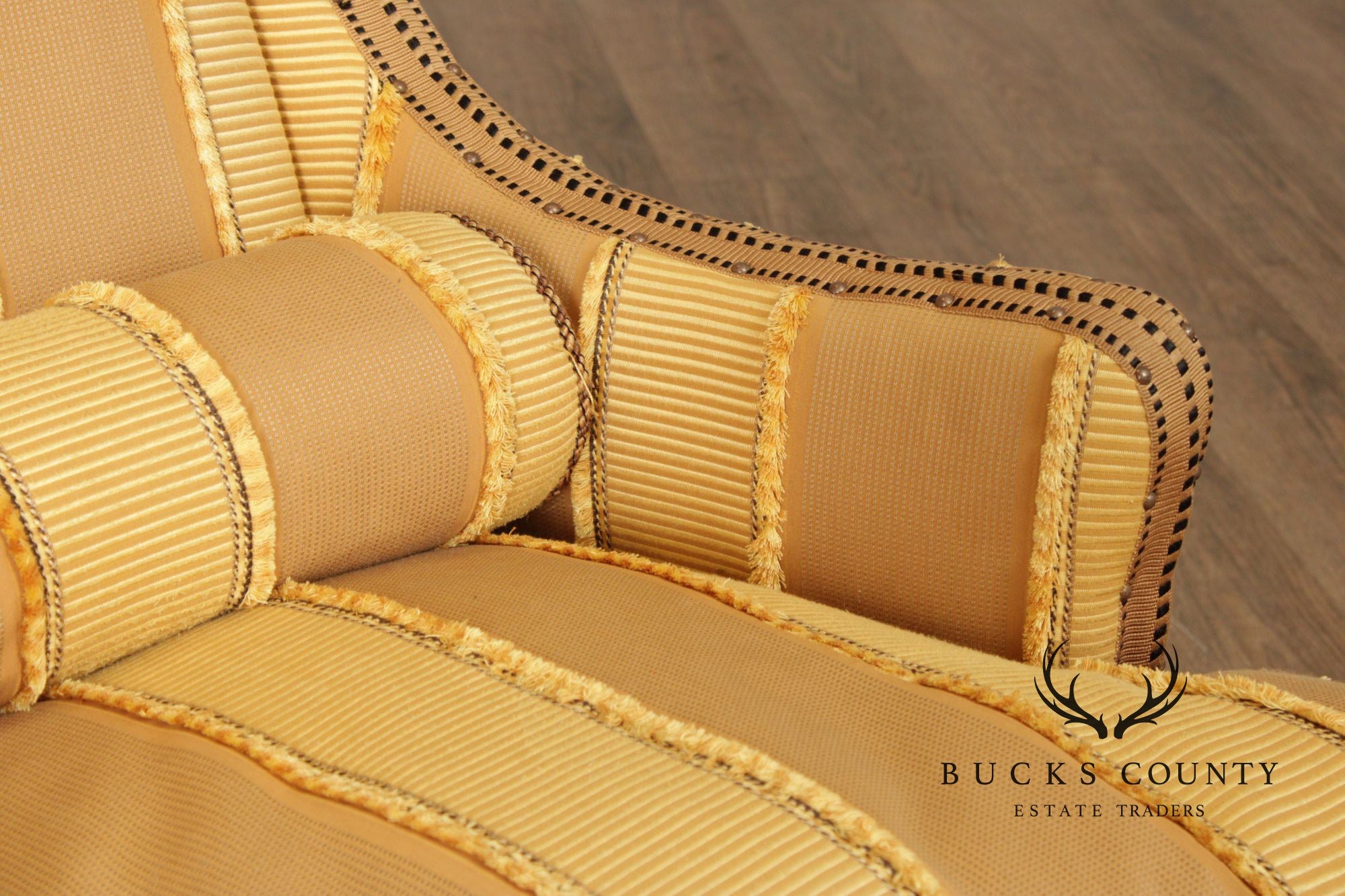 Greg Jordan Custom Scalamandre Upholstered Wingback Chair