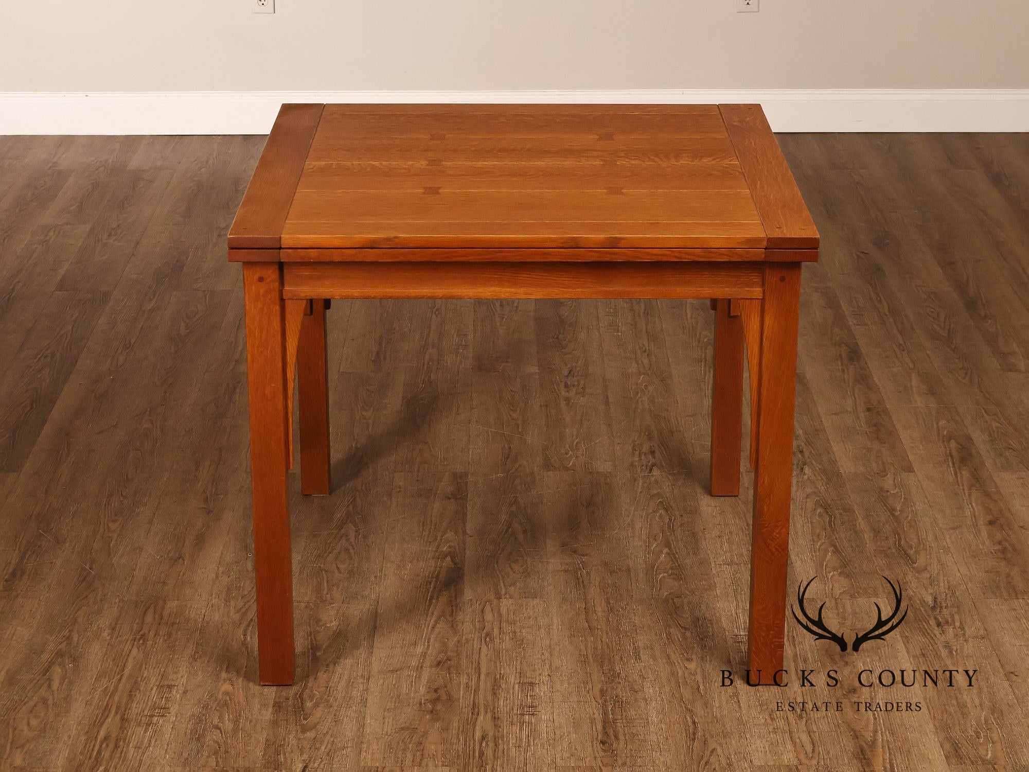 Stickley Mission Collection Oak Flip Top Dining Table