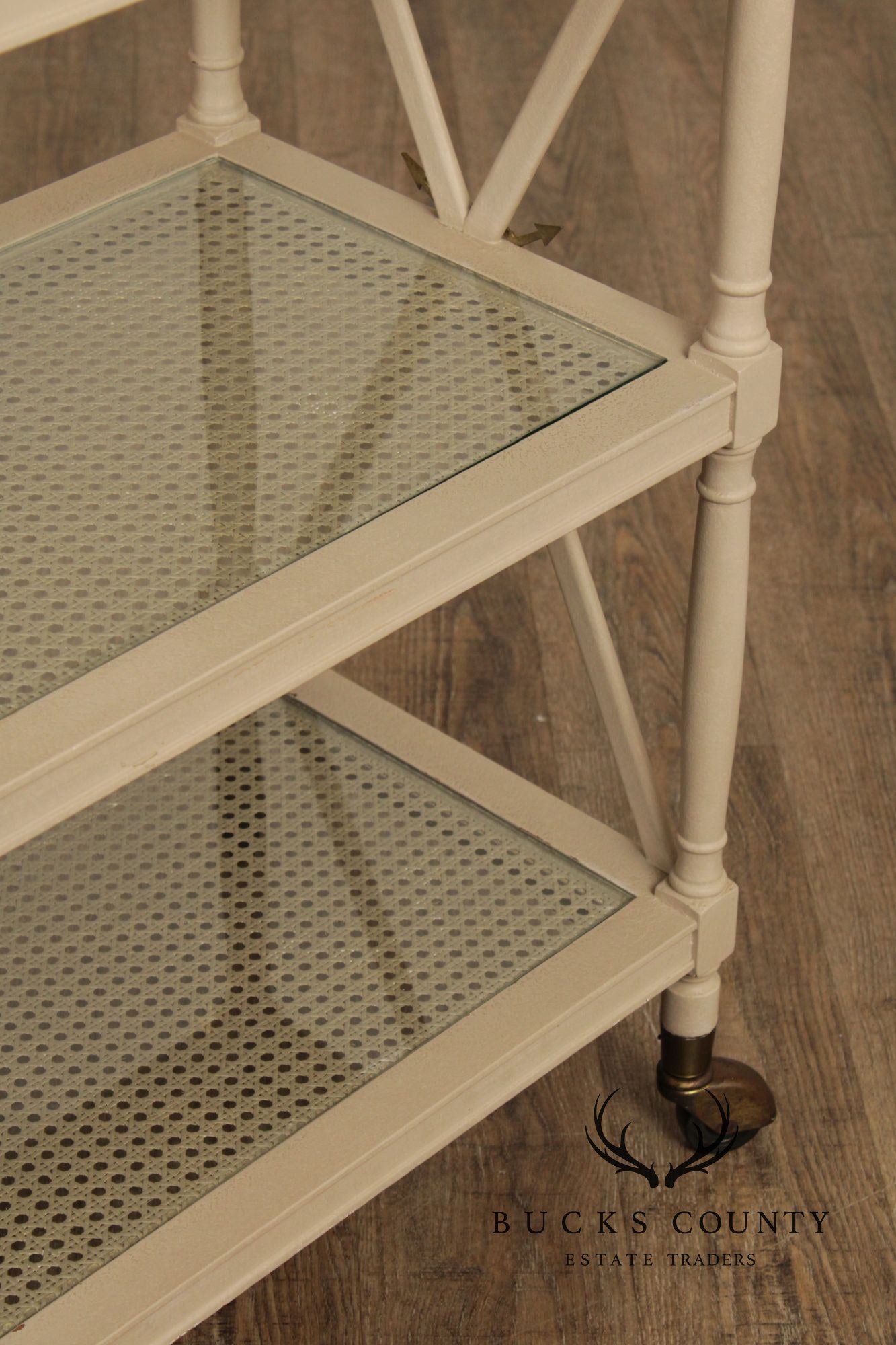 Regency Style Vintage Three Tier Serving Trolley