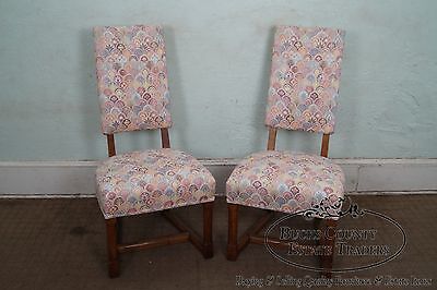 Jamestown Lounge Feudal Oak Set of 4 Antique Dining Chairs