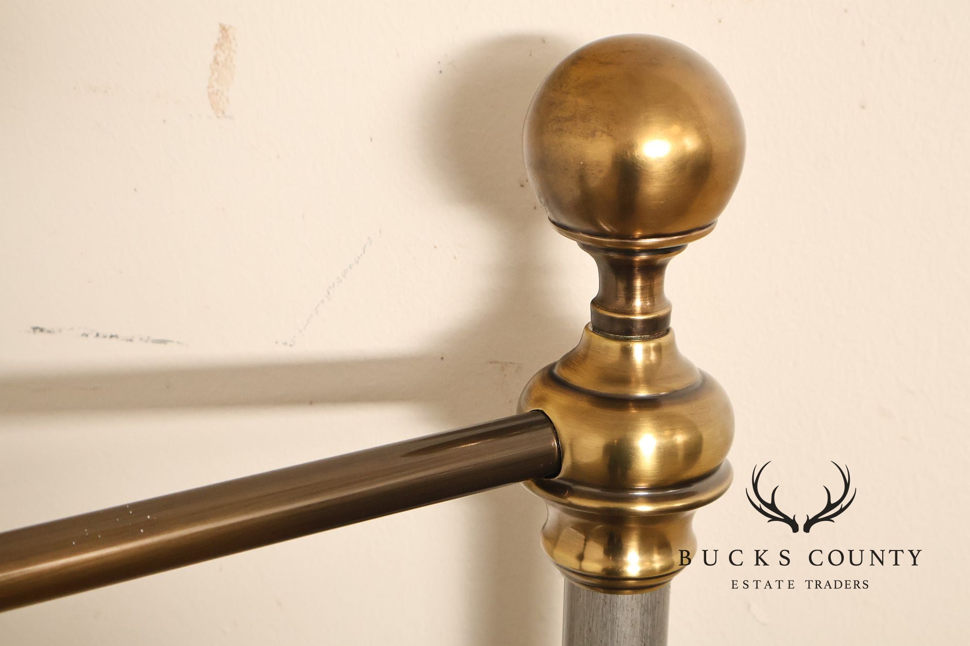 Contemporary Iron And Brass King Size Metal Bed Frame