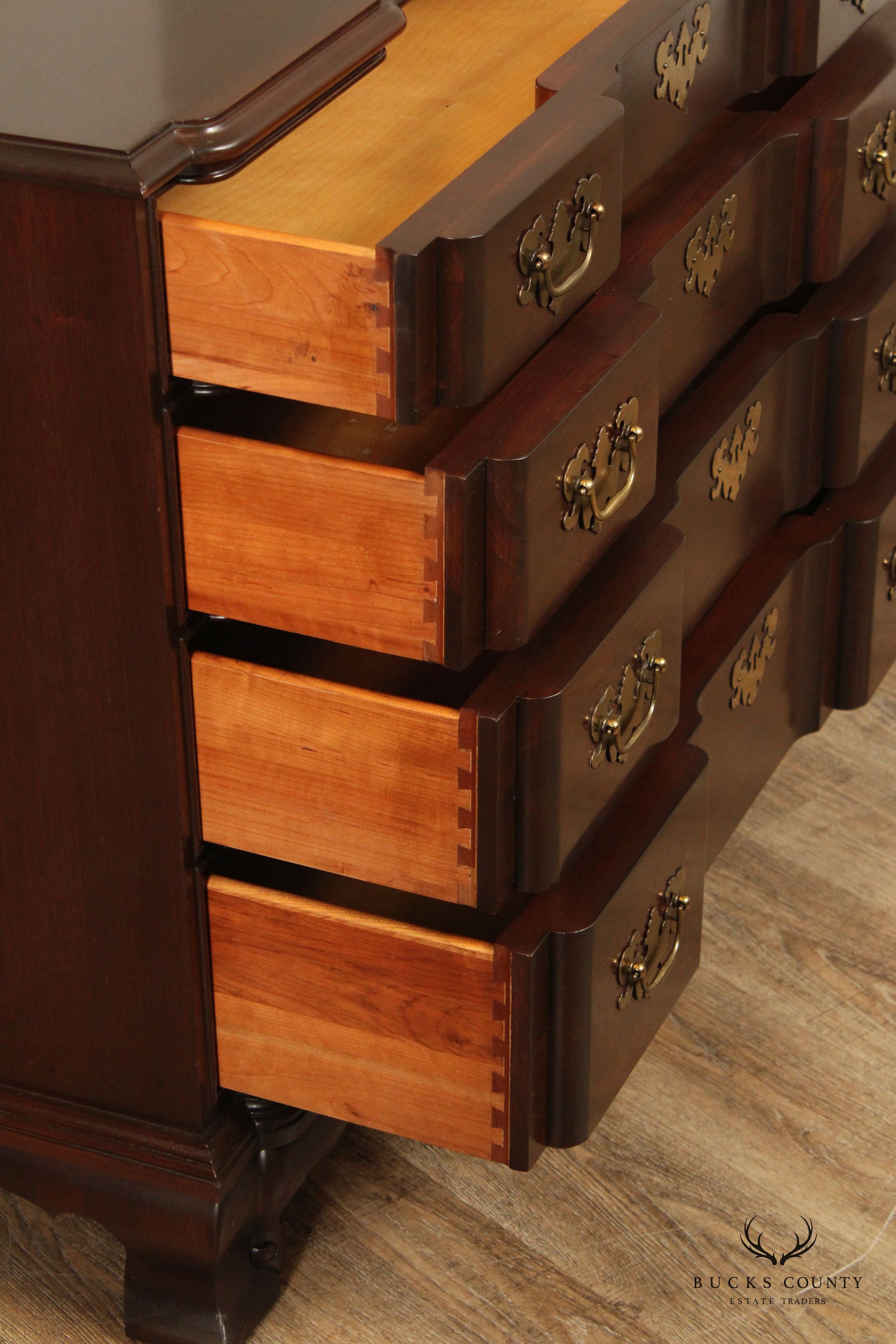 Ethan Allen 'Georgian Court' Cherry Blockfront Chest