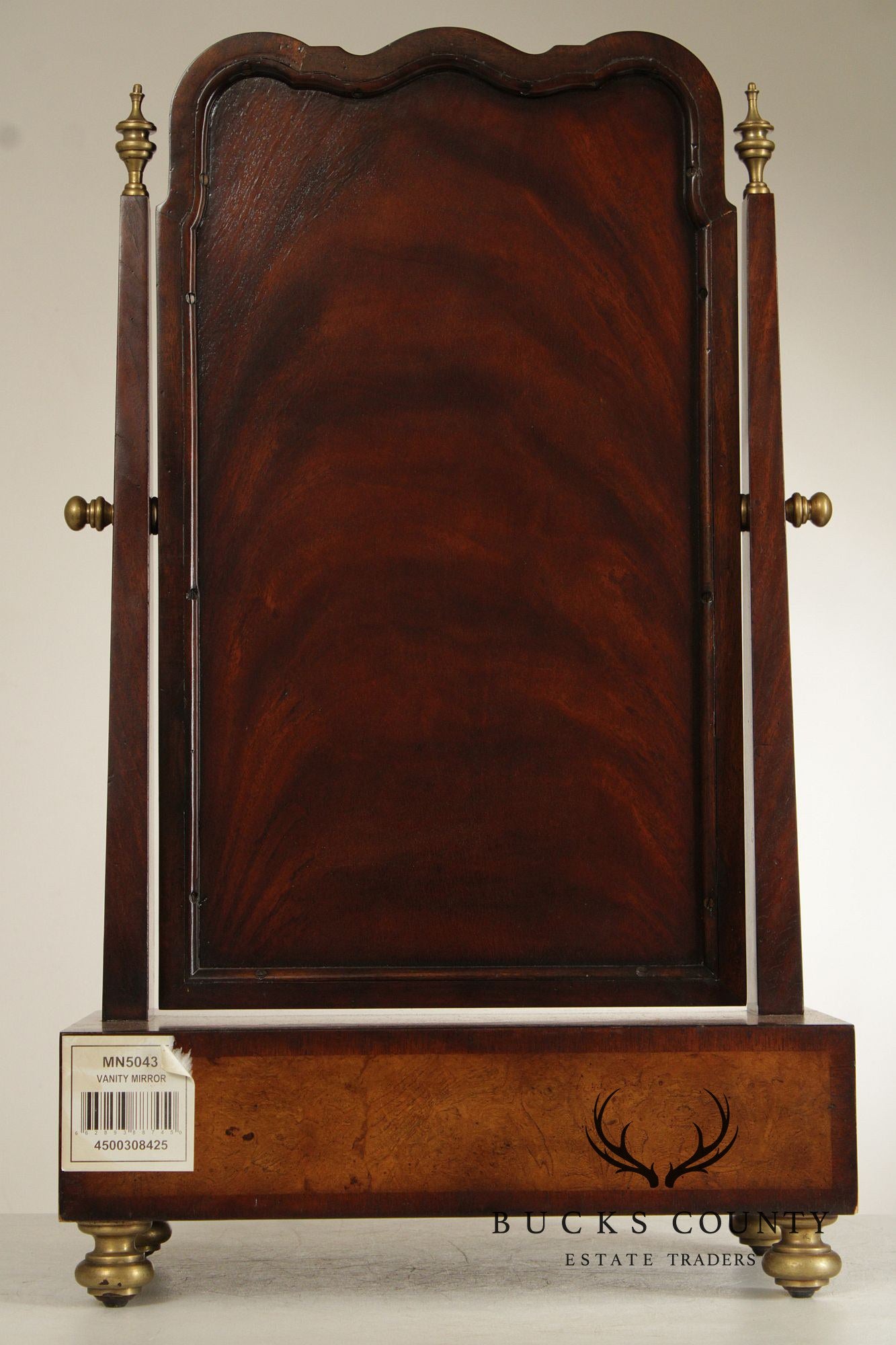 Greenbaum Interiors Georgian Style Mahogany Shaving Mirror