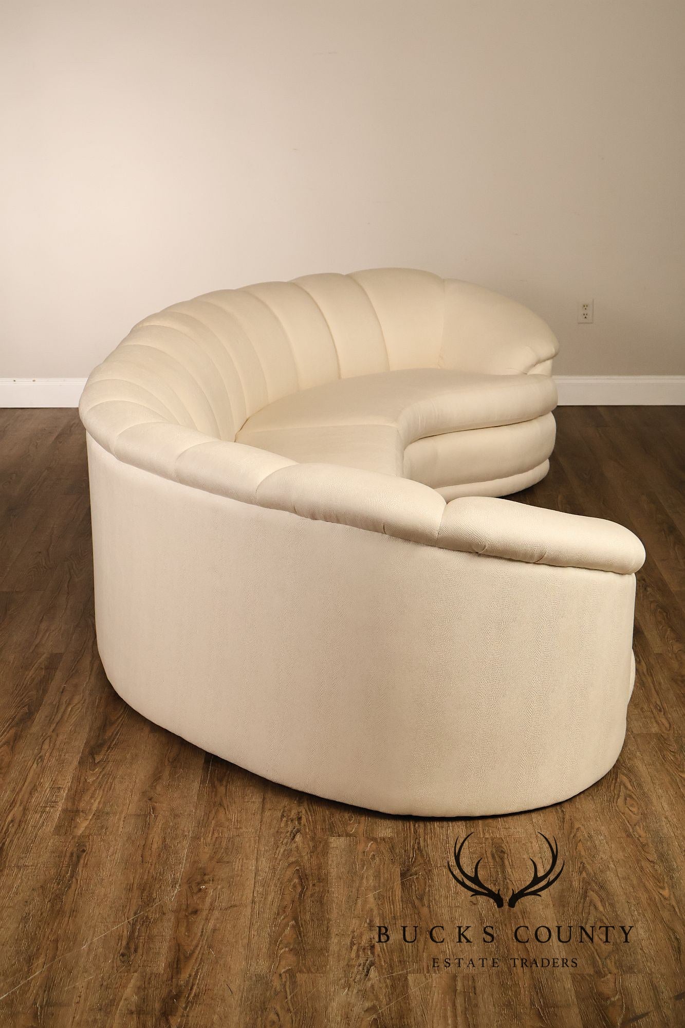 Thayer Coggin Post Modern Curved Sectional Sofa