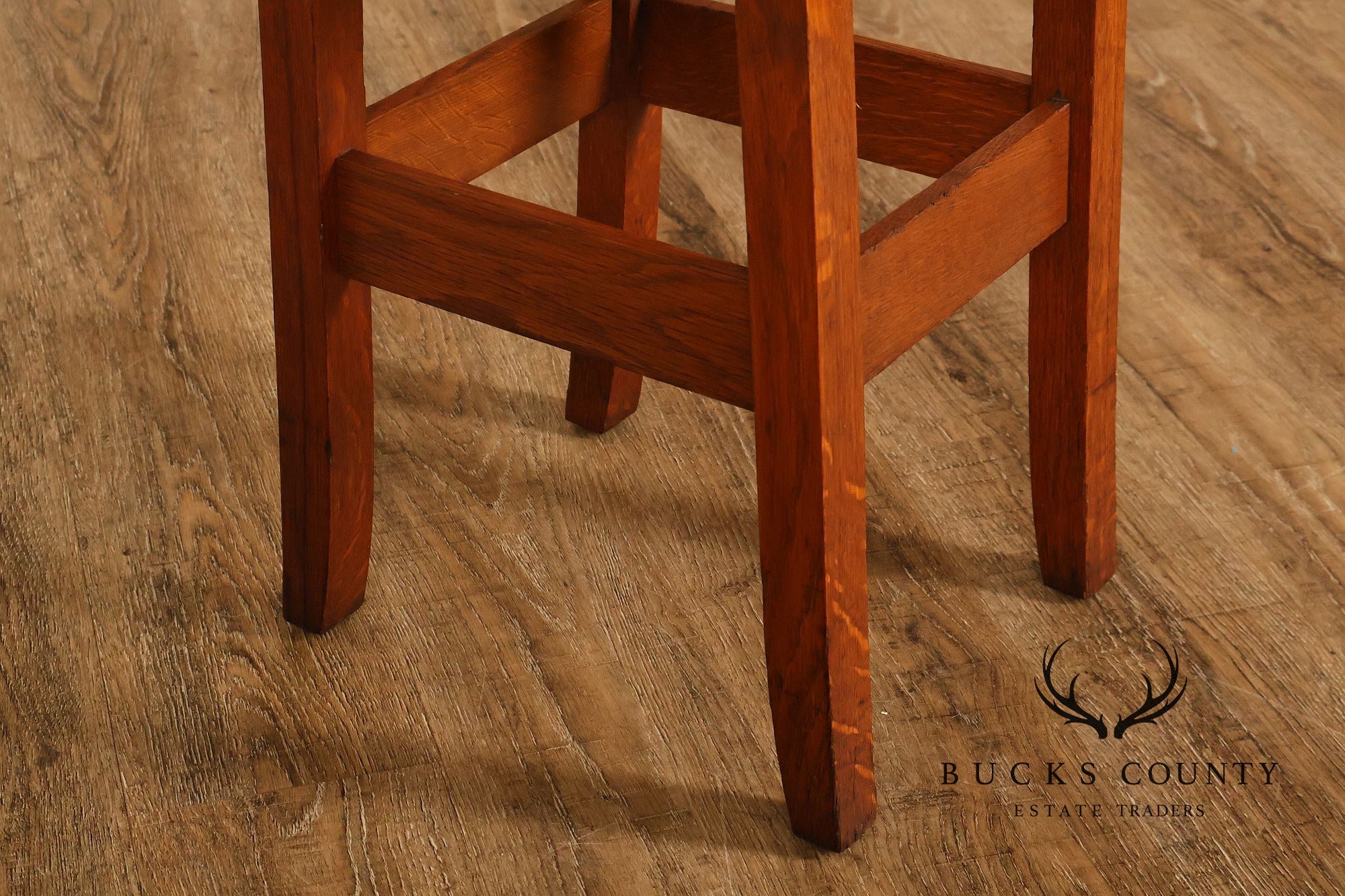 Stickley Brothers Arts And Crafts Oak Tabouret Stand Model #2582