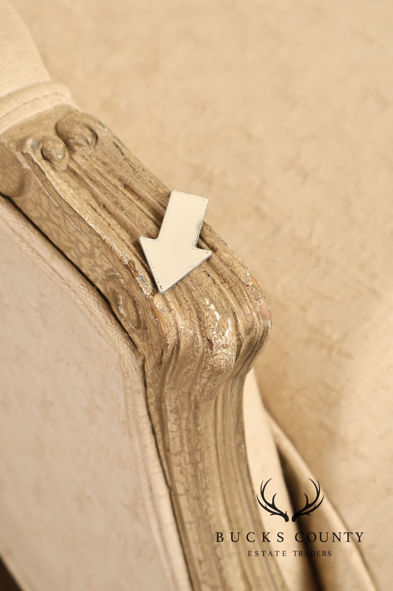Pama Furniture Inc French Provincial Style Bergere Armchair