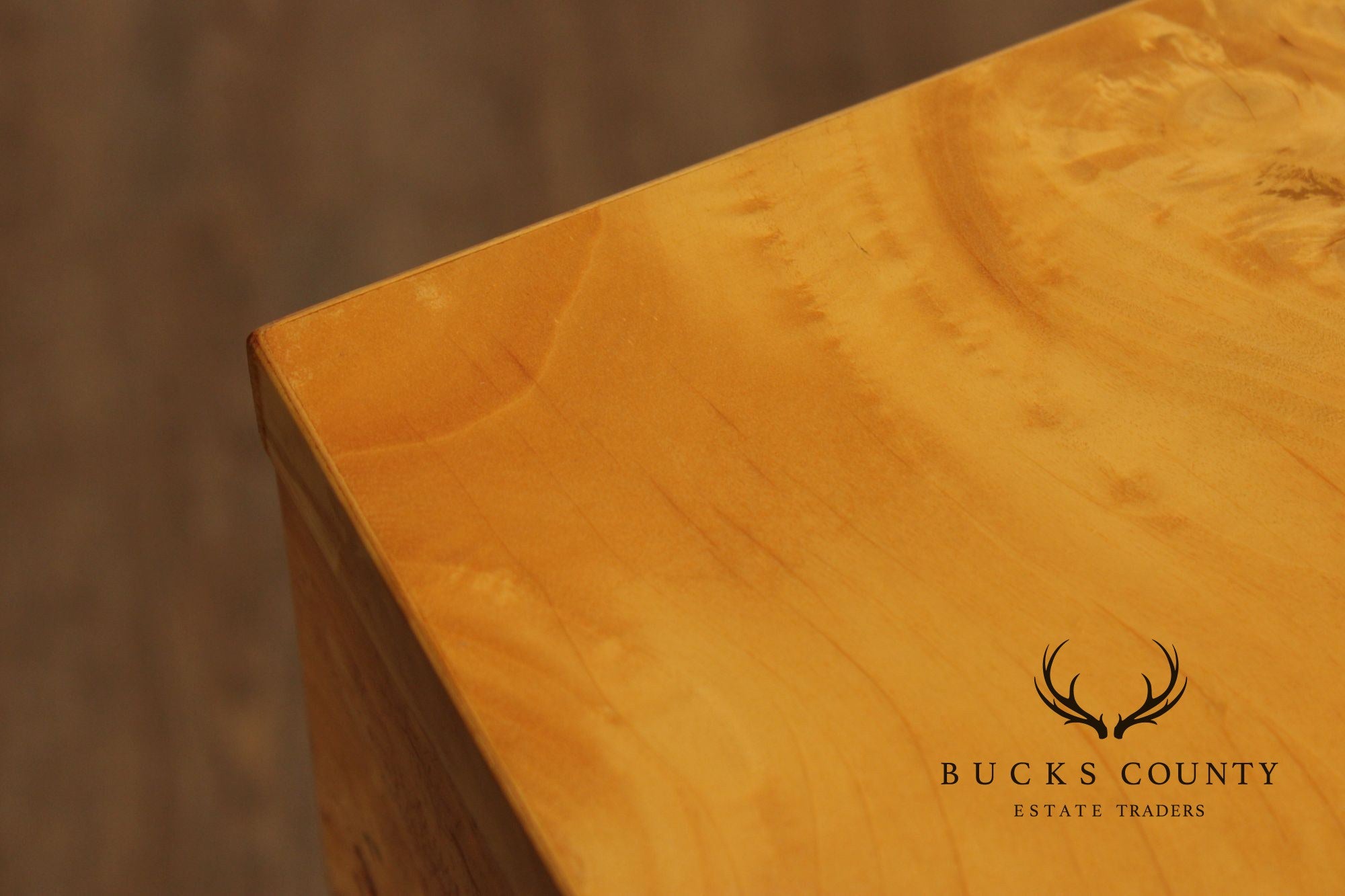 1970's Modern Burlwood and Chrome Writing Desk