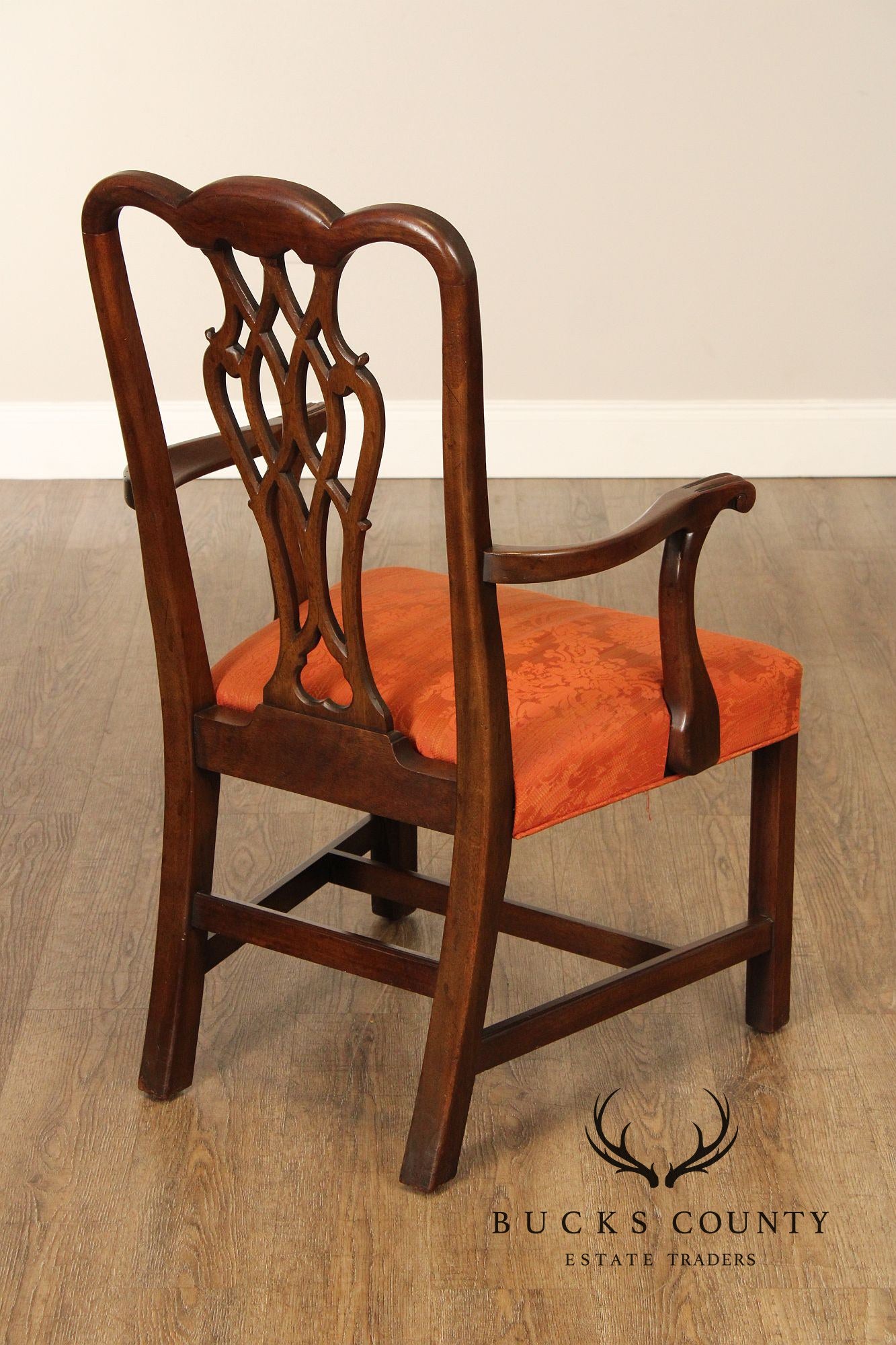 Henredon Chippendale Style Vintage Set of Six Mahogany Dining Chairs