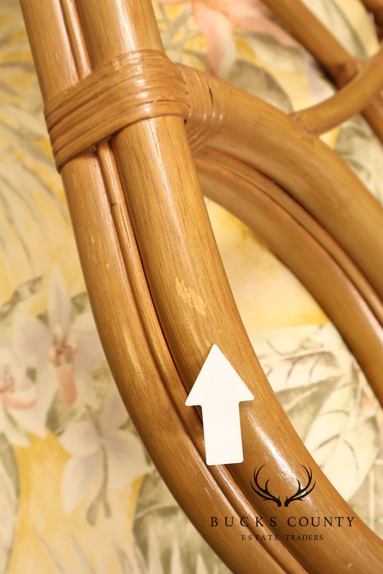 TradeWinds Rattan Sofa With Upholstered Cushions