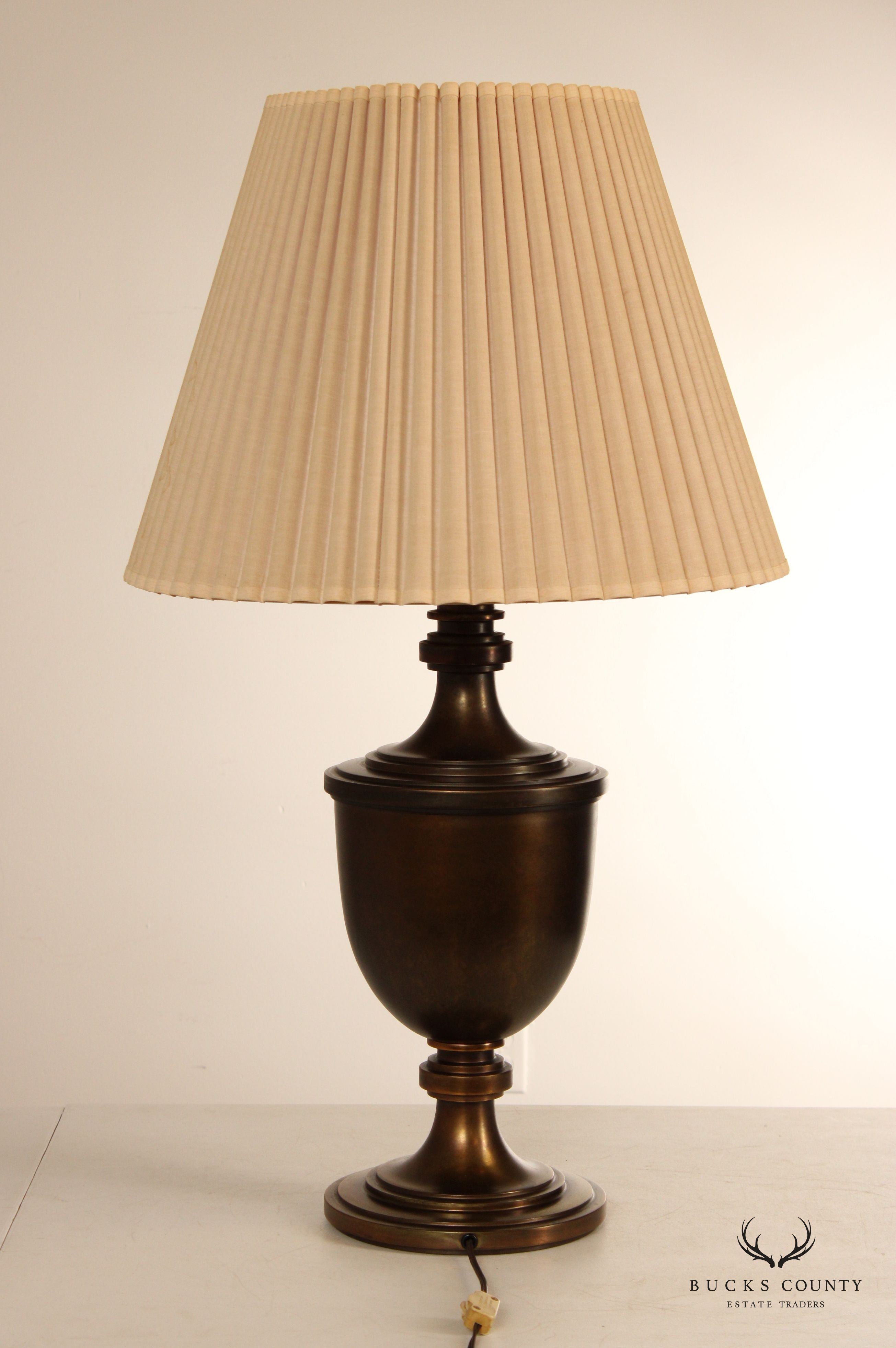 Stiffel Vintage Traditional Brass Urn Form Table Lamp