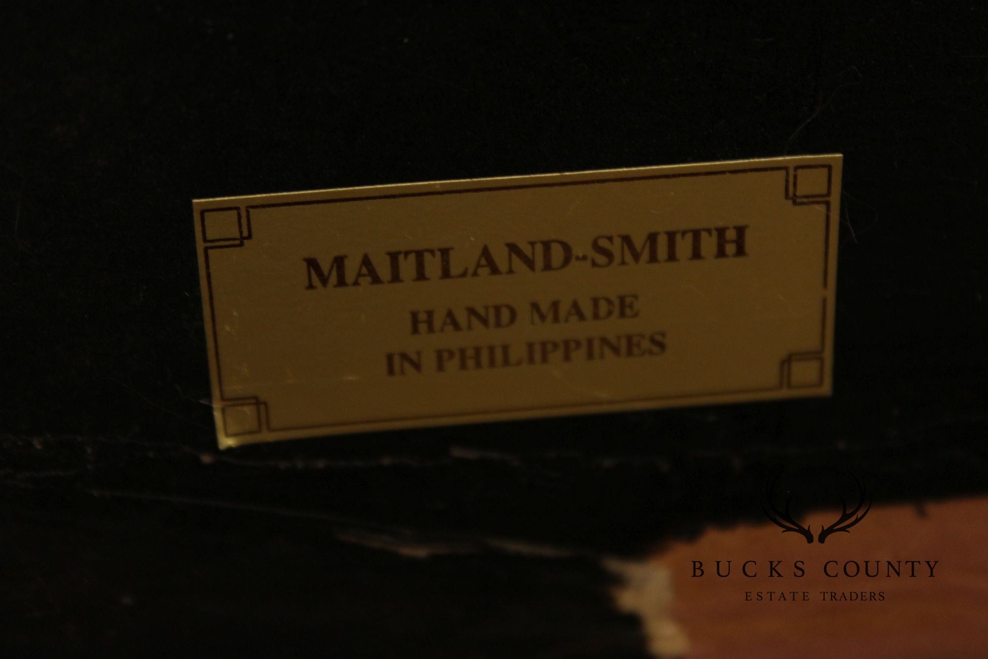 Maitland-Smith Regency Style Mahogany Faux Book Drum Table