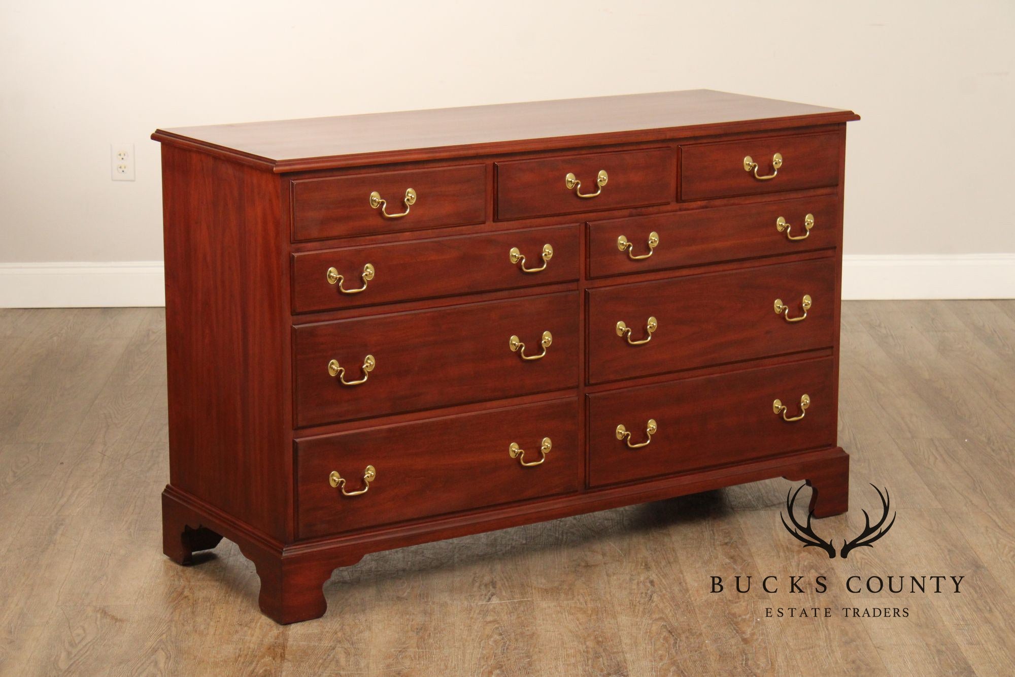 Henkel Harris Chippendale Style Cherry Dresser
