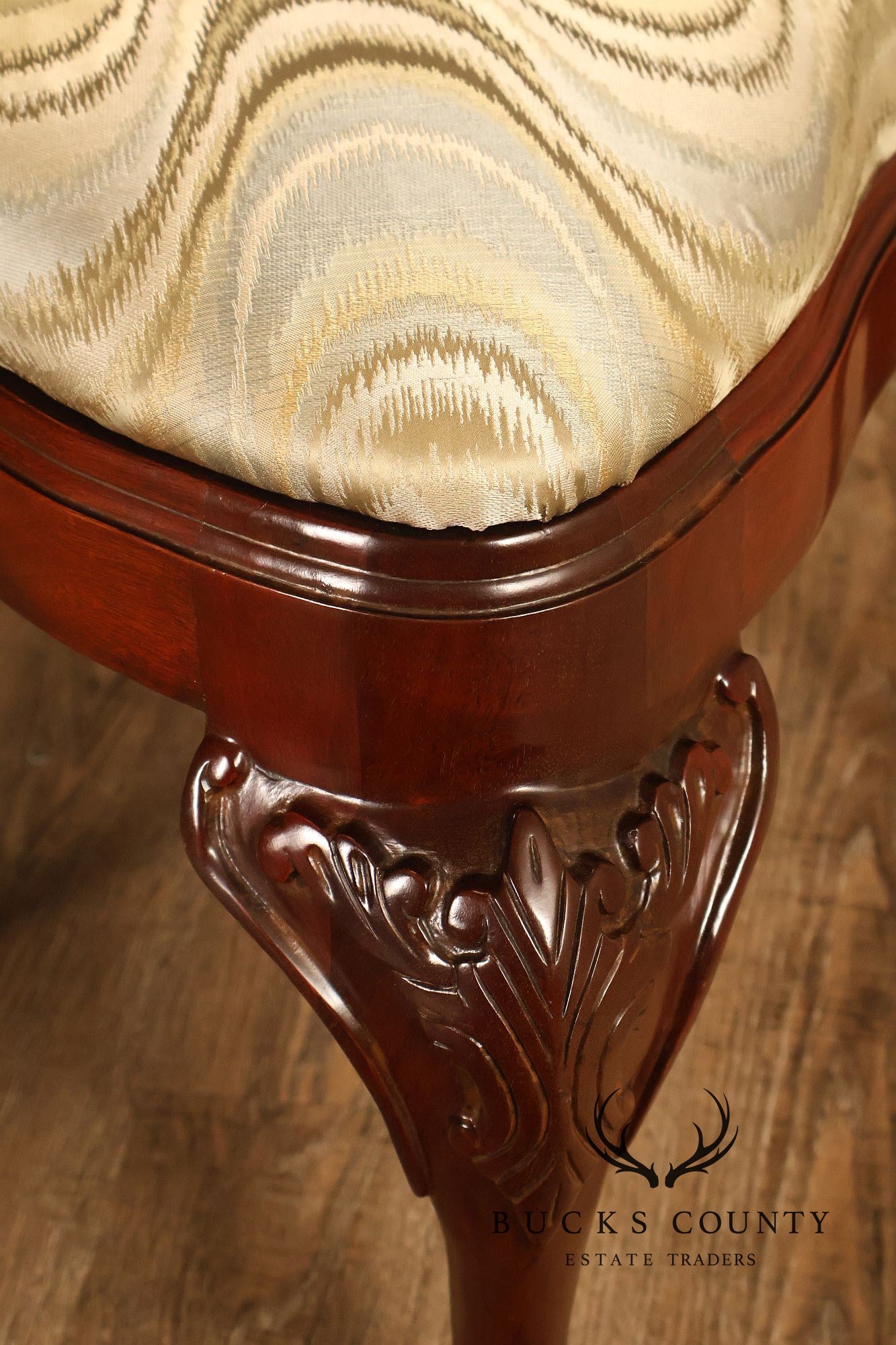 Statesville Chippendale Style Mahogany Corner Chair